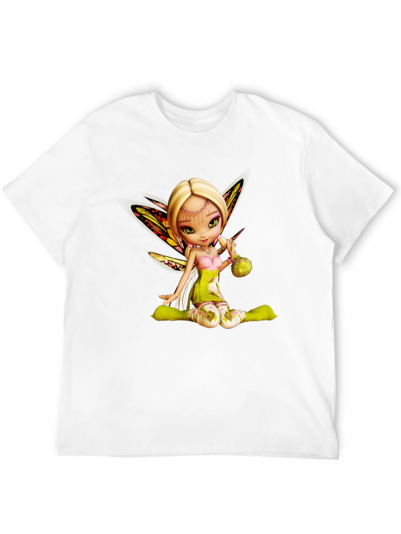 Fairy Graphic Tee - Whimsical Black T-Shirt