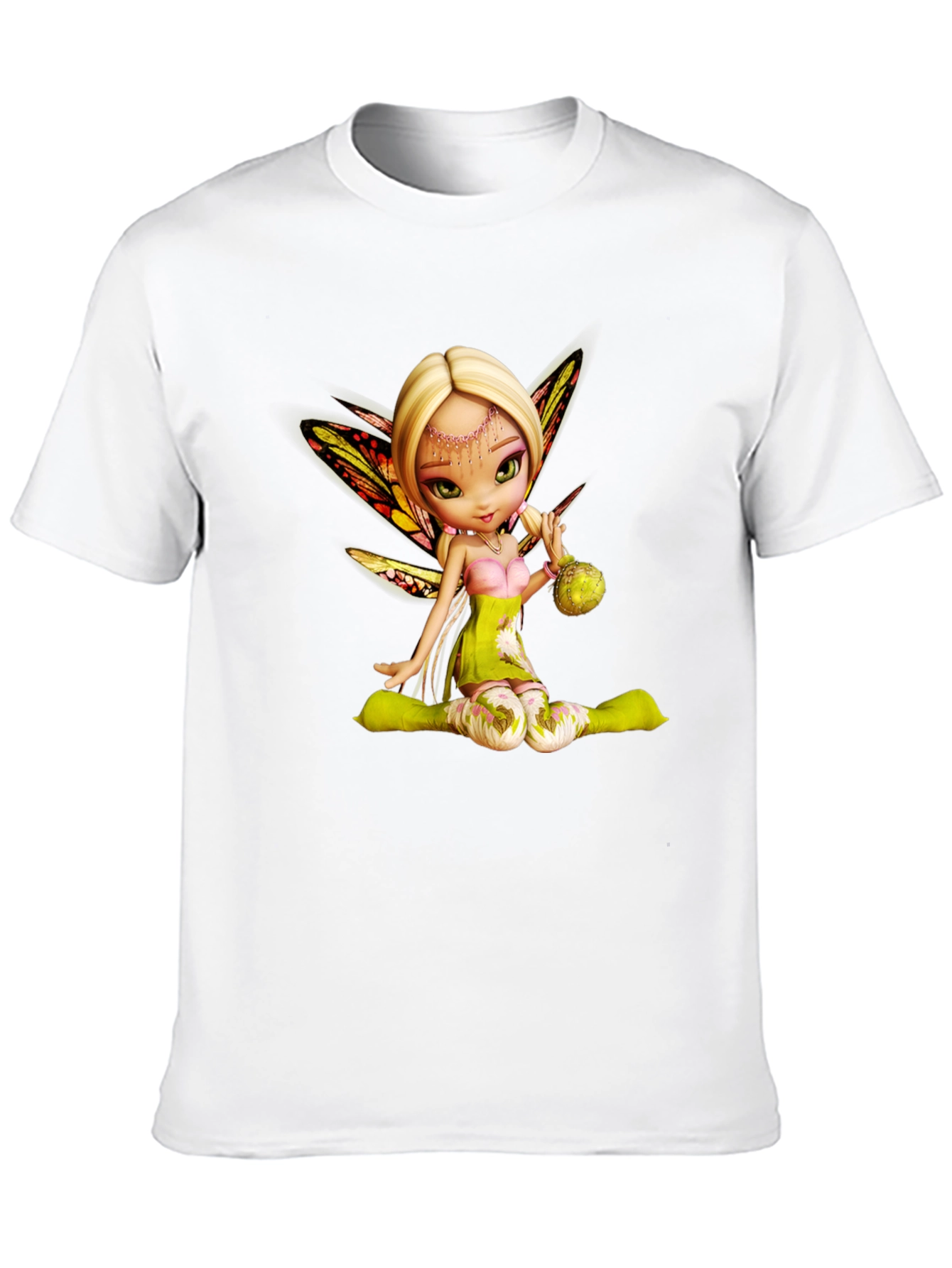 Fairy Graphic Tee - Whimsical Black T-Shirt