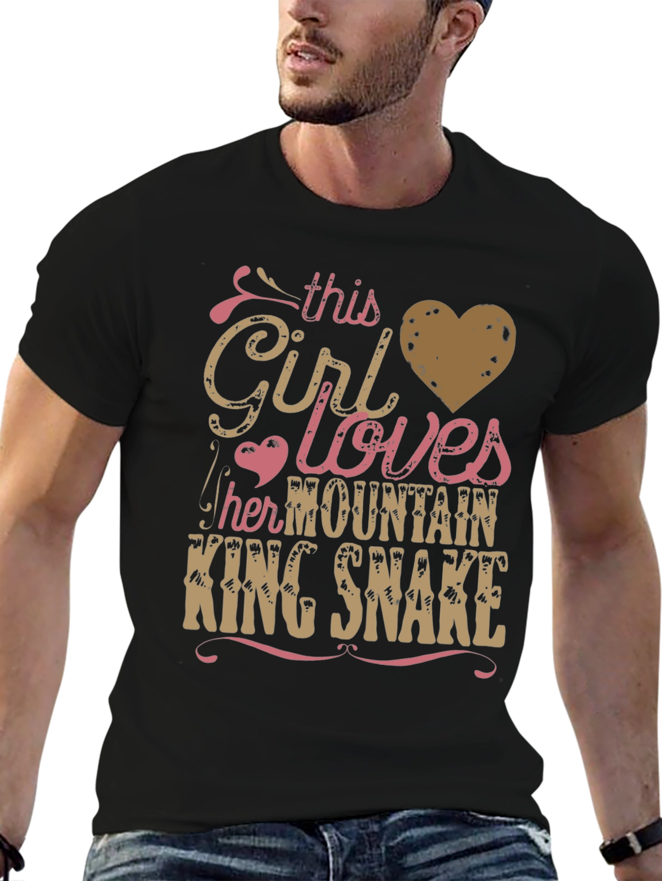 Girl Loves Mountain King Snake T-Shirt