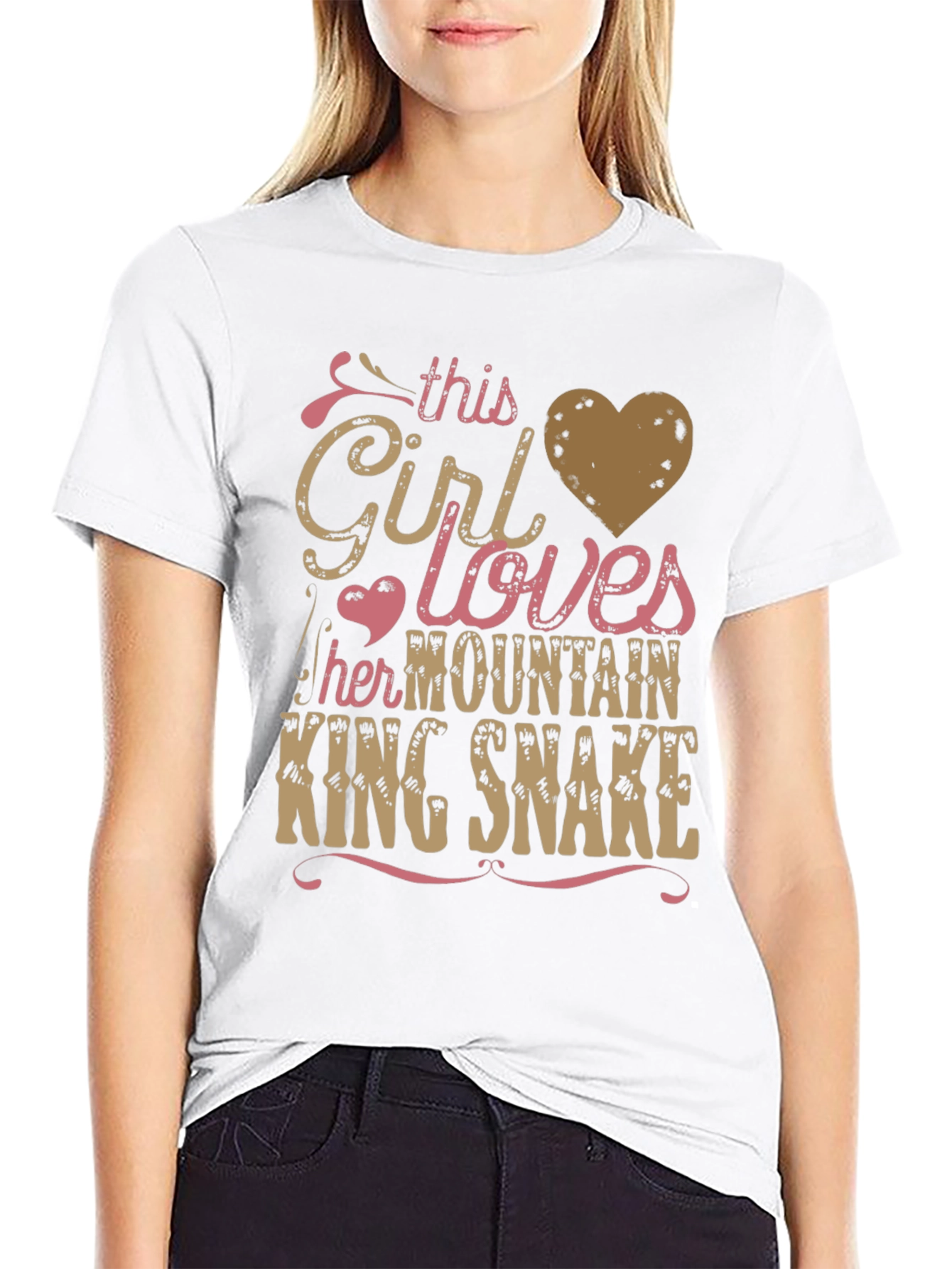 Girl Loves Mountain King Snake T-Shirt