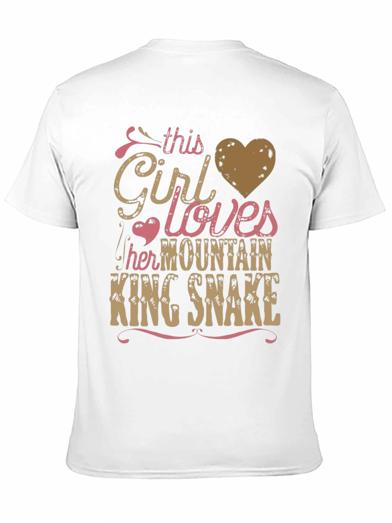 Girl Loves Mountain King Snake T-Shirt