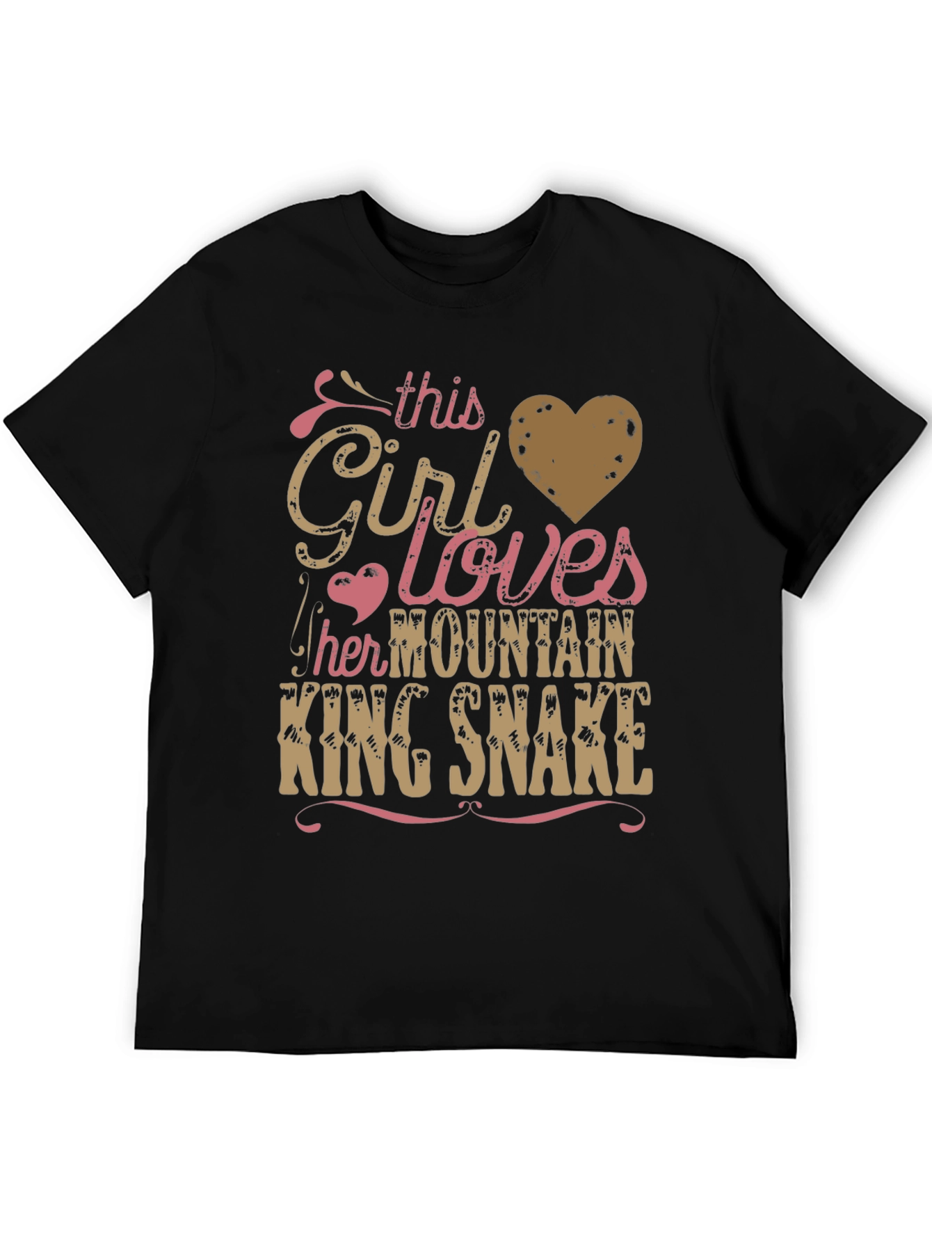 Girl Loves Mountain King Snake T-Shirt