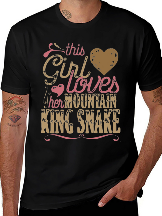 Girl Loves Mountain King Snake T-Shirt