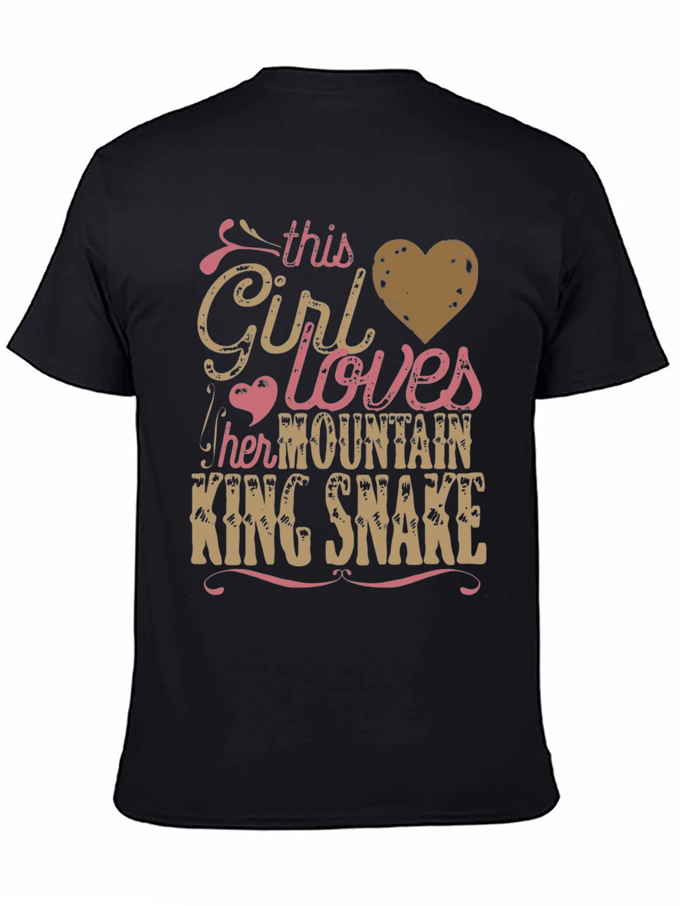 Girl Loves Mountain King Snake T-Shirt