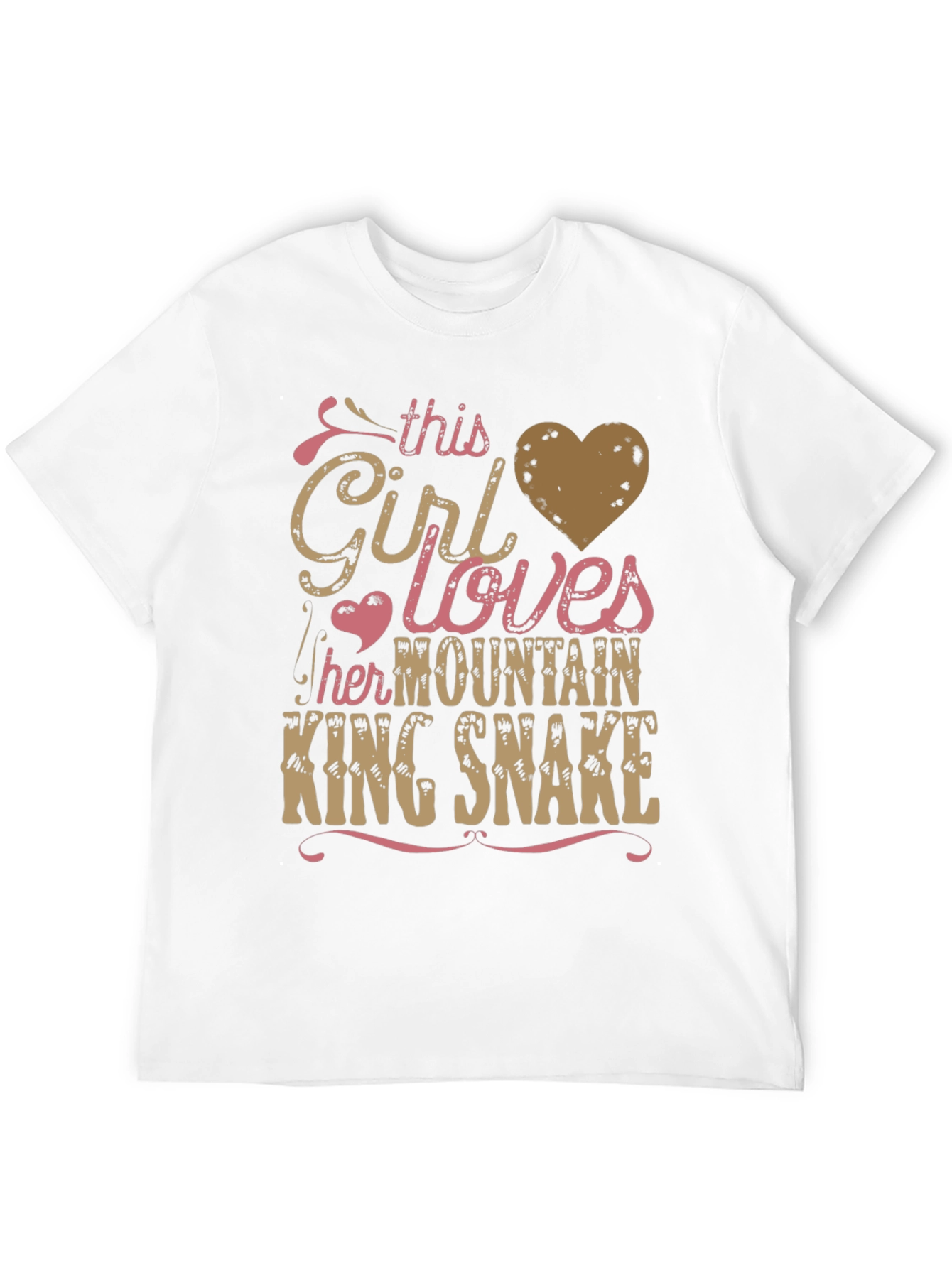 Girl Loves Mountain King Snake T-Shirt