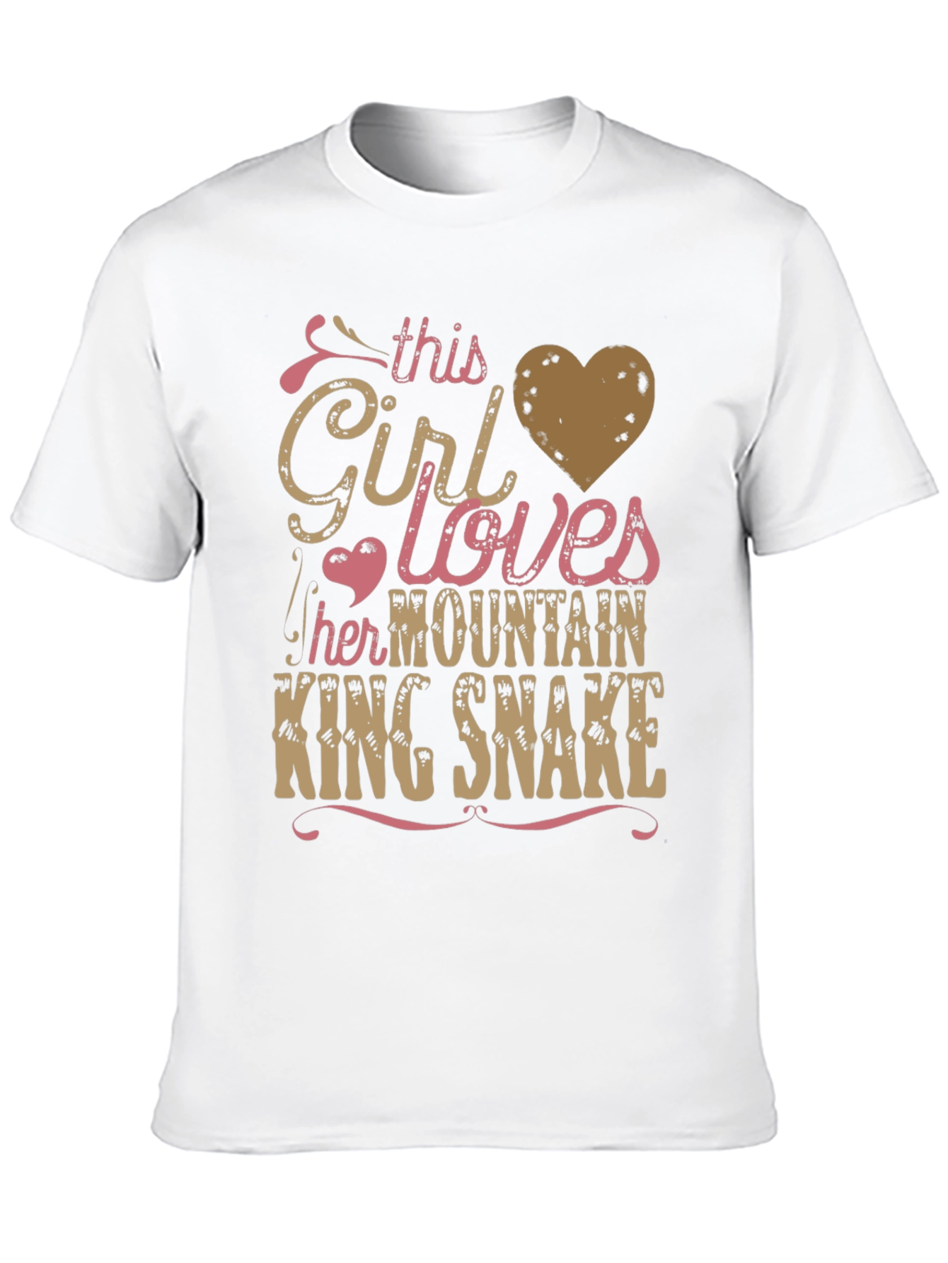 Girl Loves Mountain King Snake T-Shirt