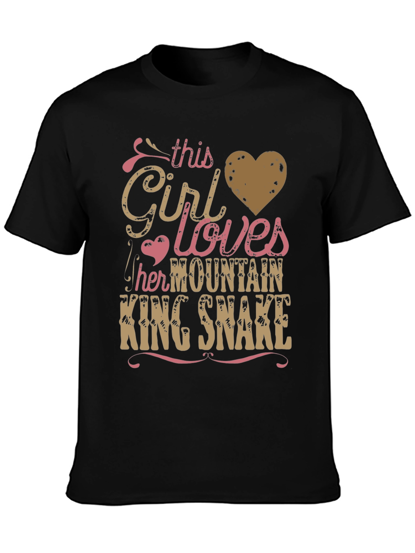 Girl Loves Mountain King Snake T-Shirt