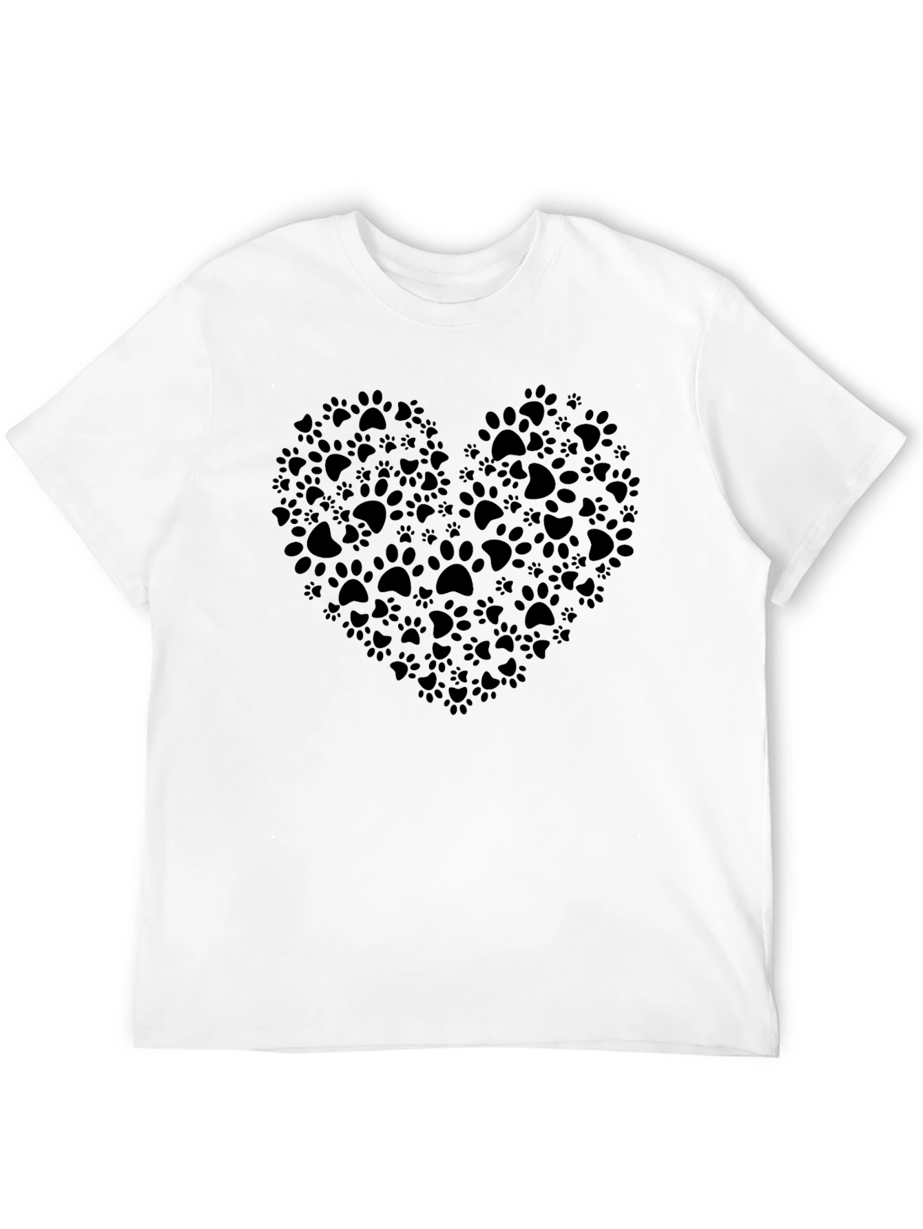 Paw Print Heart T-Shirt – Cute Animal Lover Tee