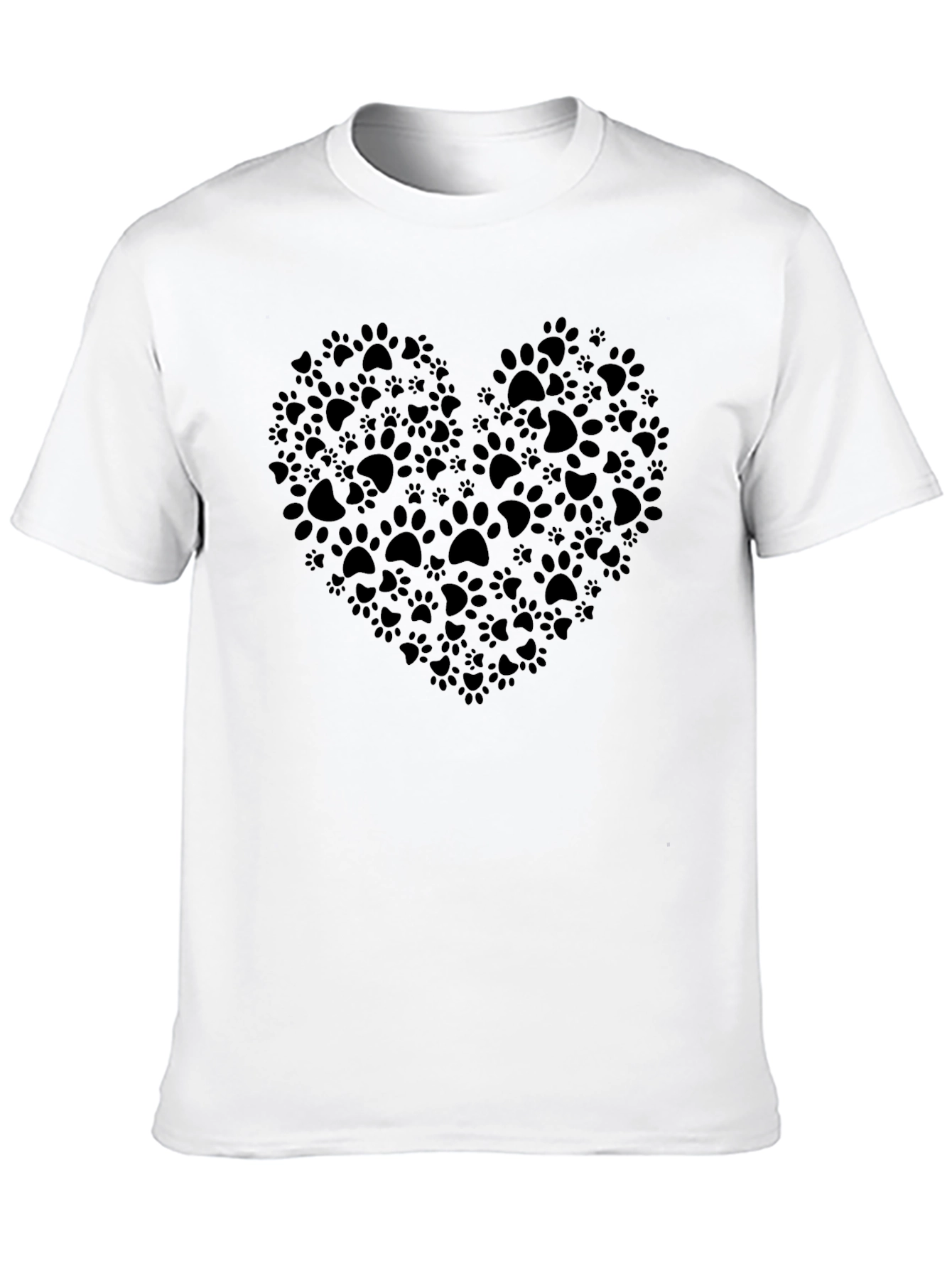 Paw Print Heart T-Shirt – Cute Animal Lover Tee