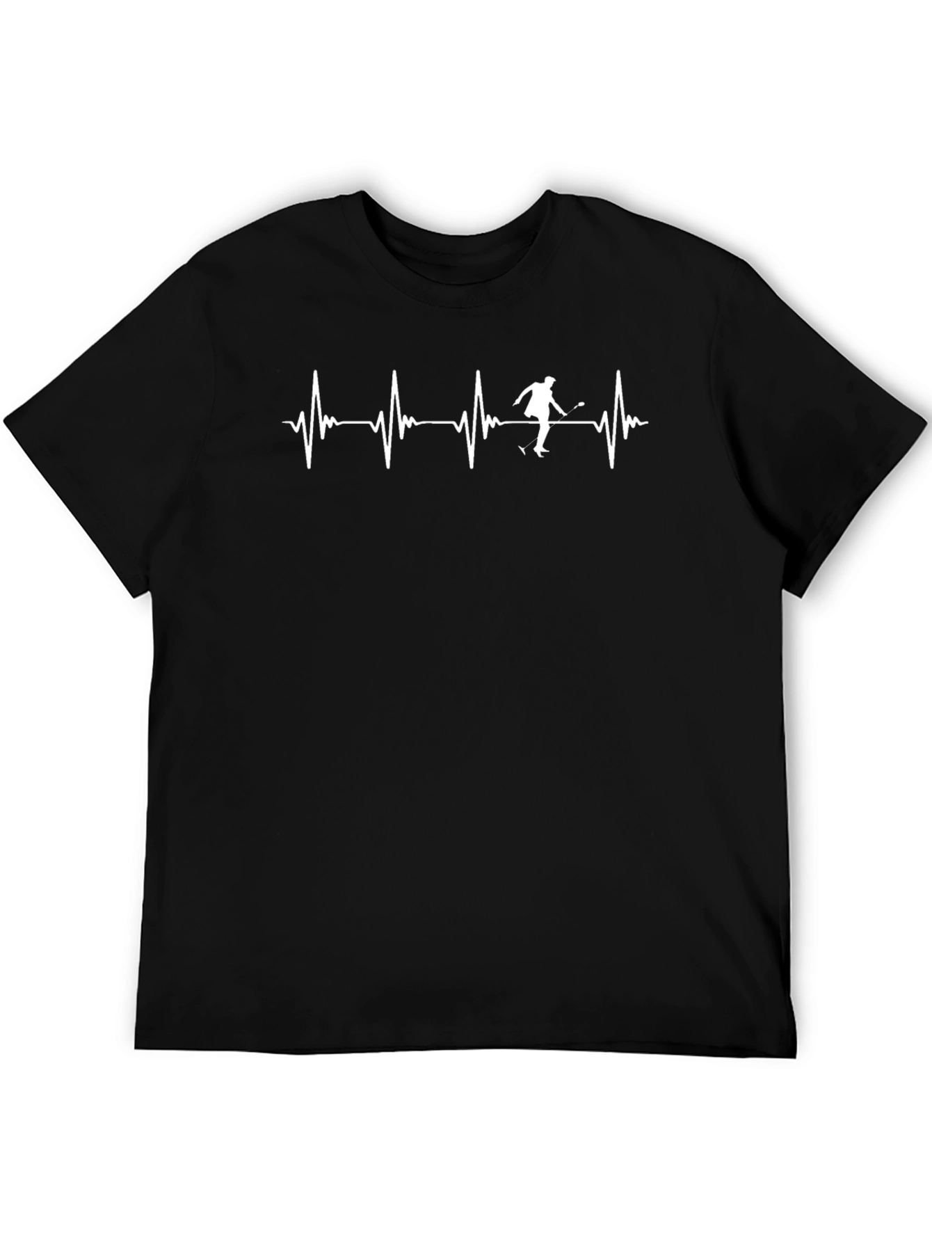 Tennis Heartbeat T-Shirt - Black