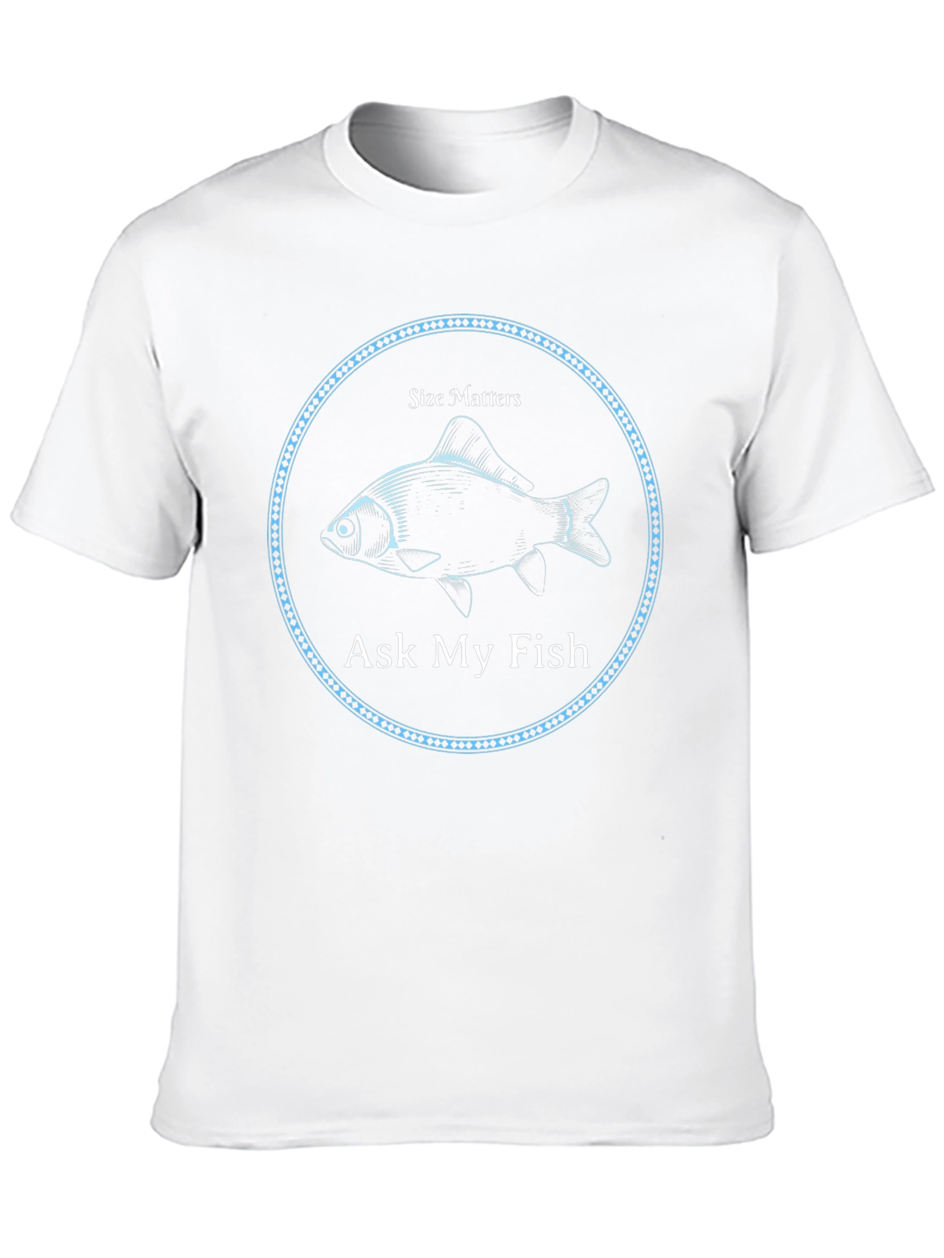 Size Matters Ask My Fish Graphic T-Shirt