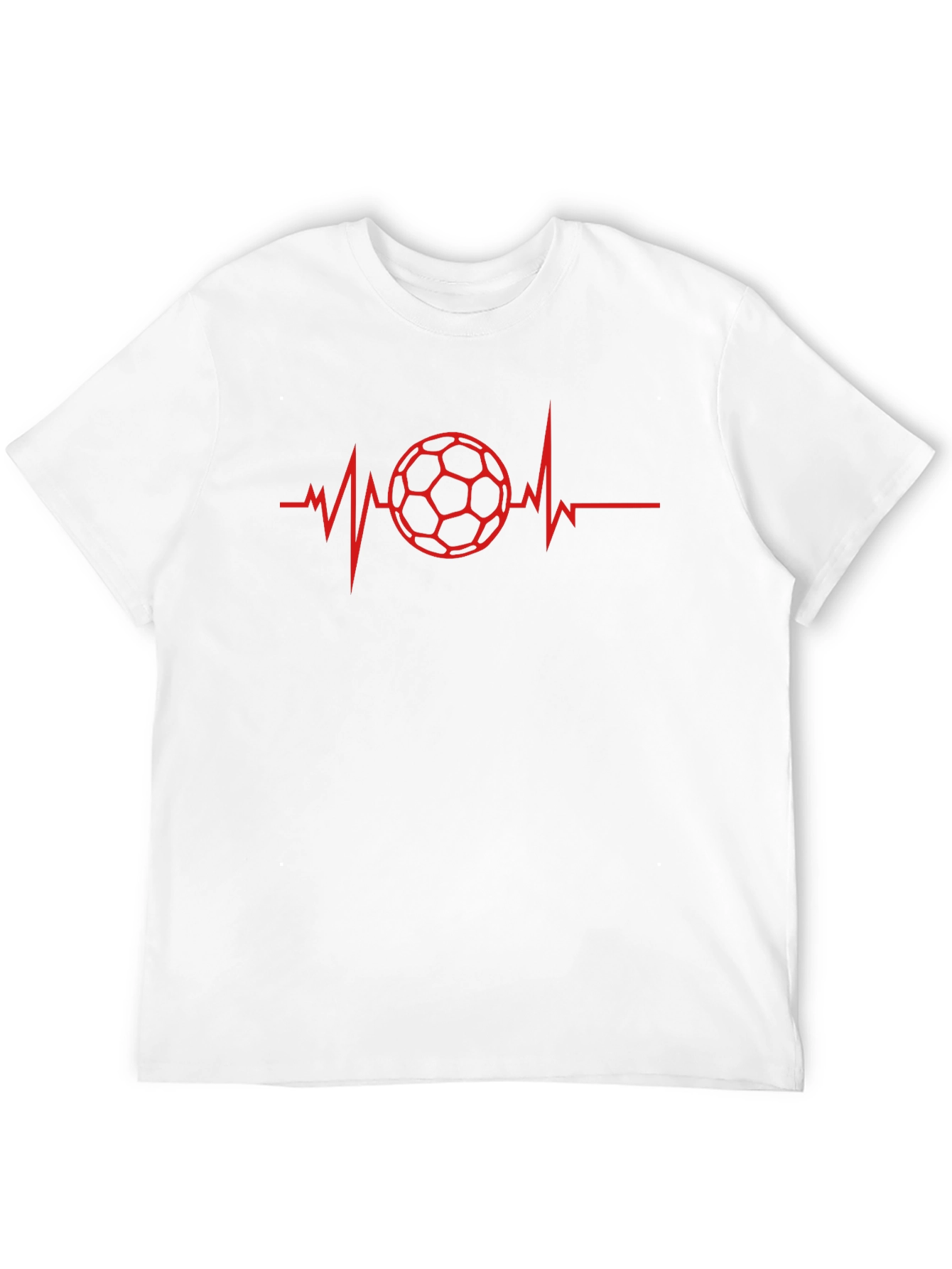 Soccer Heartbeat T-Shirt - Sporty Graphic Tee