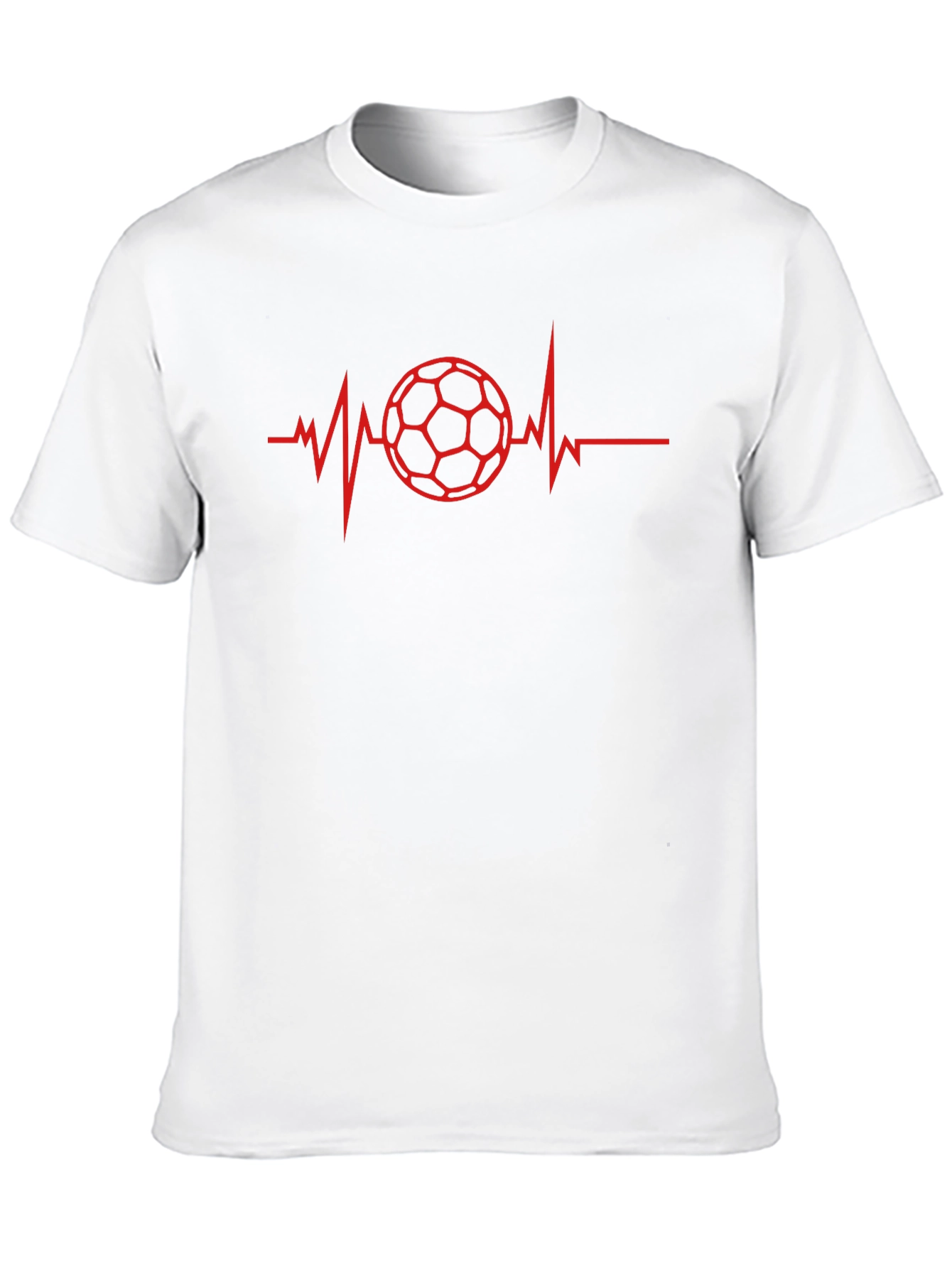 Soccer Heartbeat T-Shirt - Sporty Graphic Tee