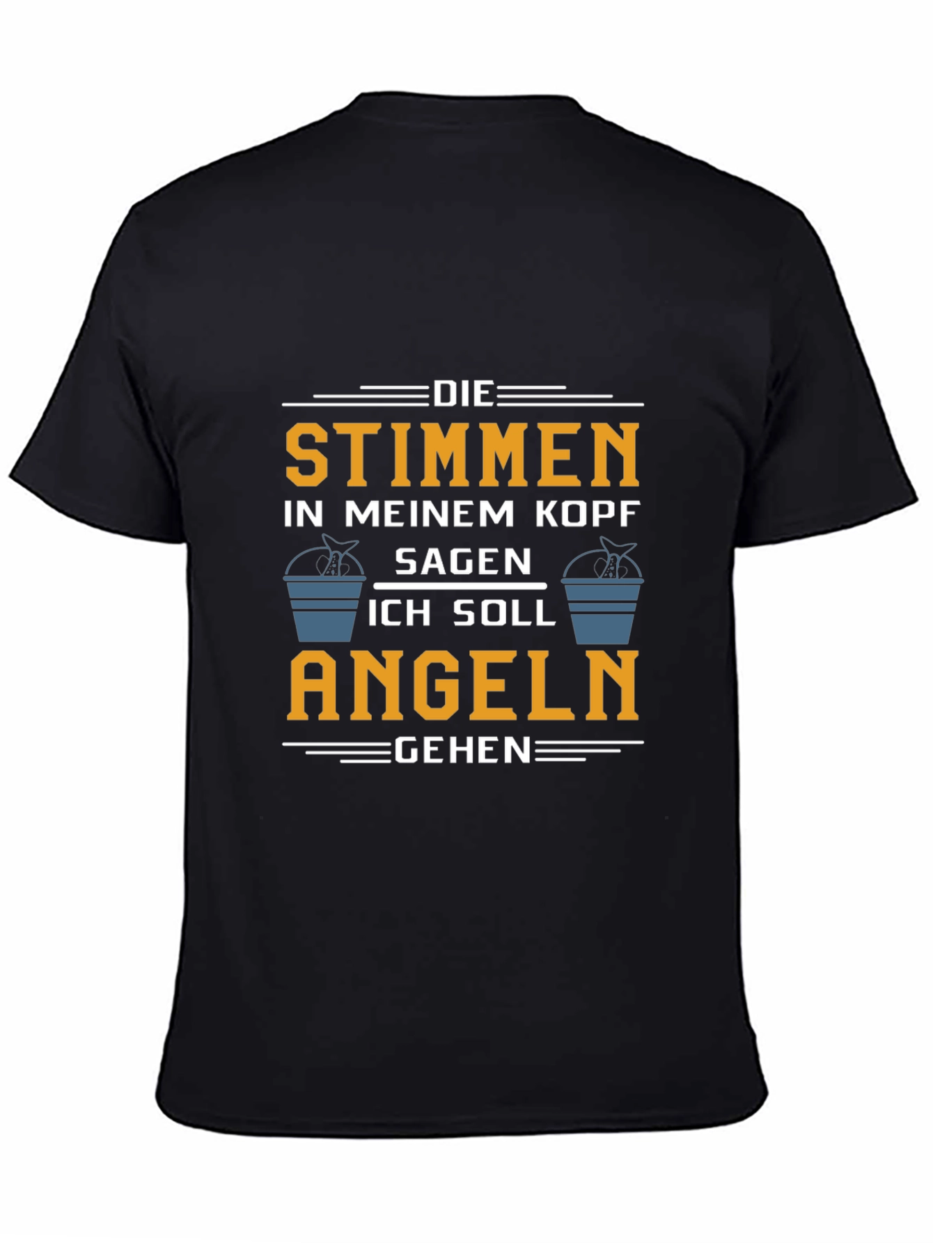 Die Stimmen T-Shirt: Funny Fishing Tee for Anglers