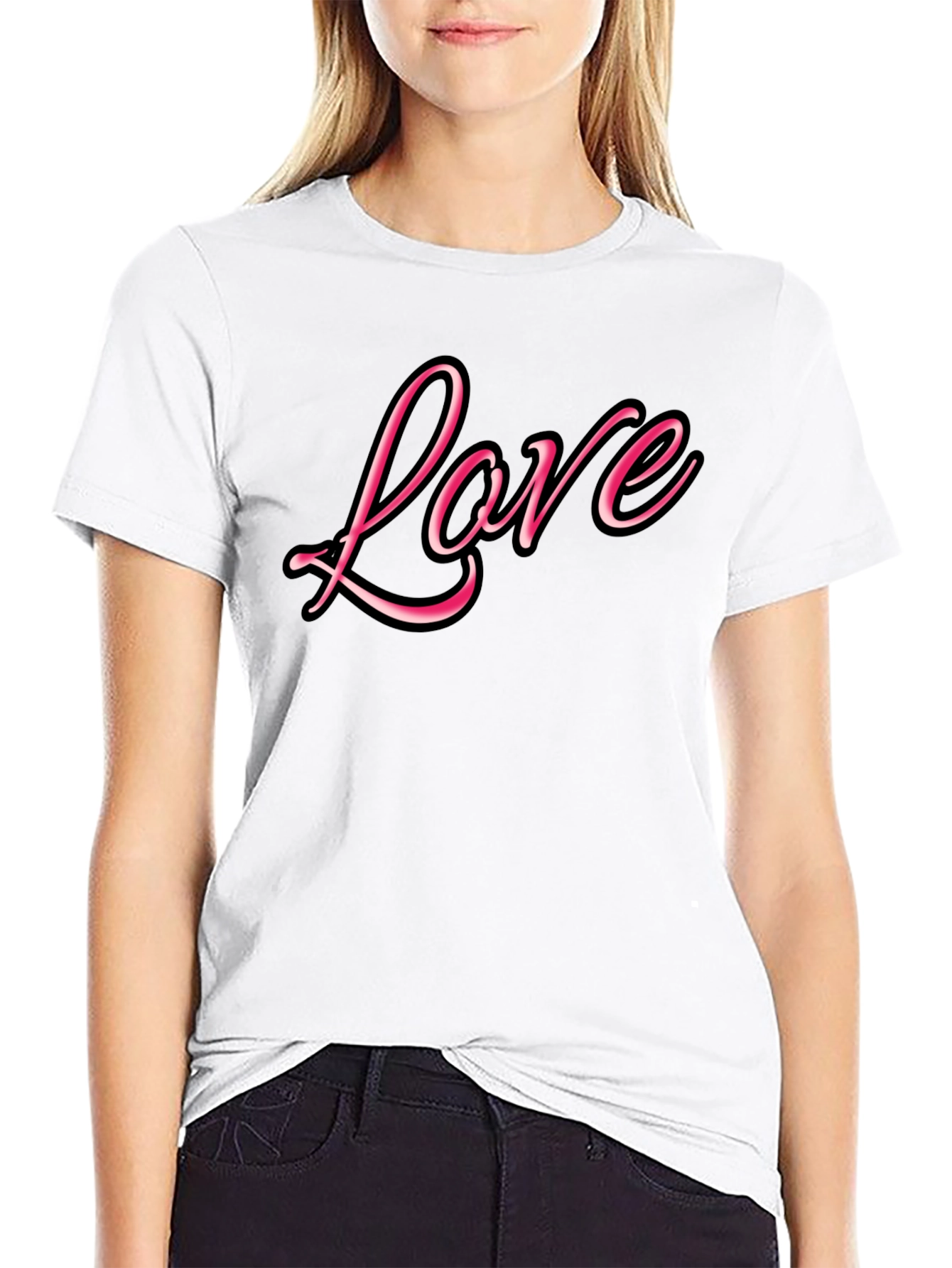 Love Graphic Black T-Shirt