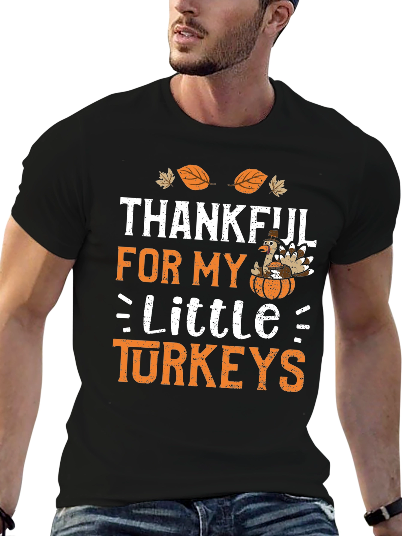 Thankful for Little Turkeys Graphic T-Shirt