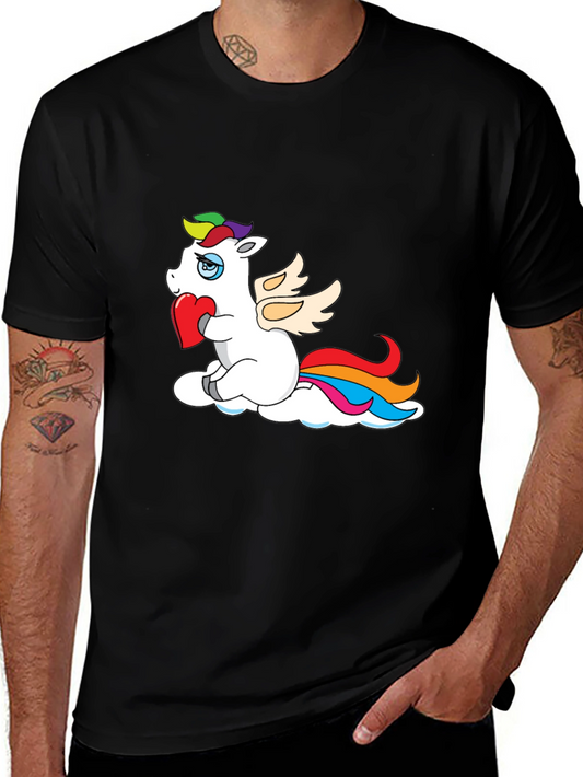 Heartbroken Unicorn Black Tee