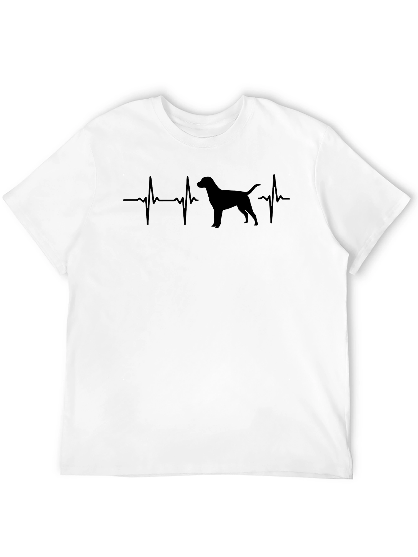Dog Heartbeat EKG T-Shirt – Minimalist Dog Lover Tee