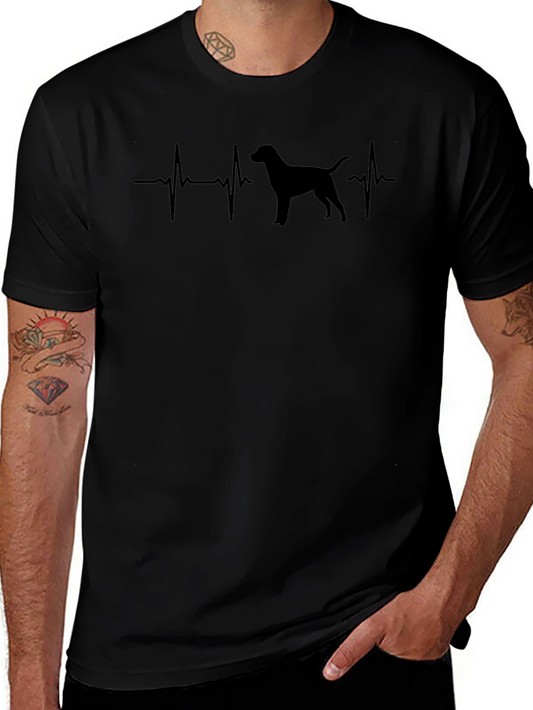 Dog Heartbeat EKG T-Shirt – Minimalist Dog Lover Tee