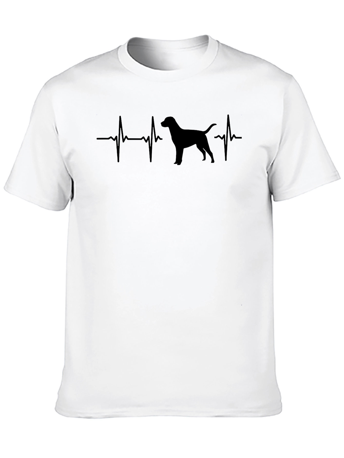 Dog Heartbeat EKG T-Shirt – Minimalist Dog Lover Tee