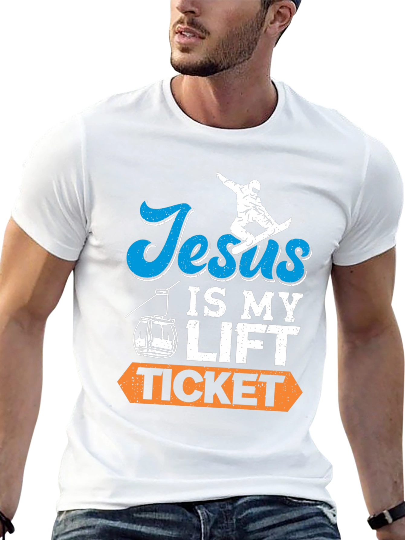 Jesus is My Lift Ticket Graphic Tee