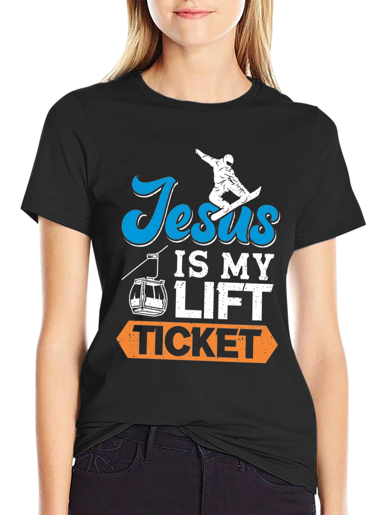 Jesus is My Lift Ticket Graphic Tee
