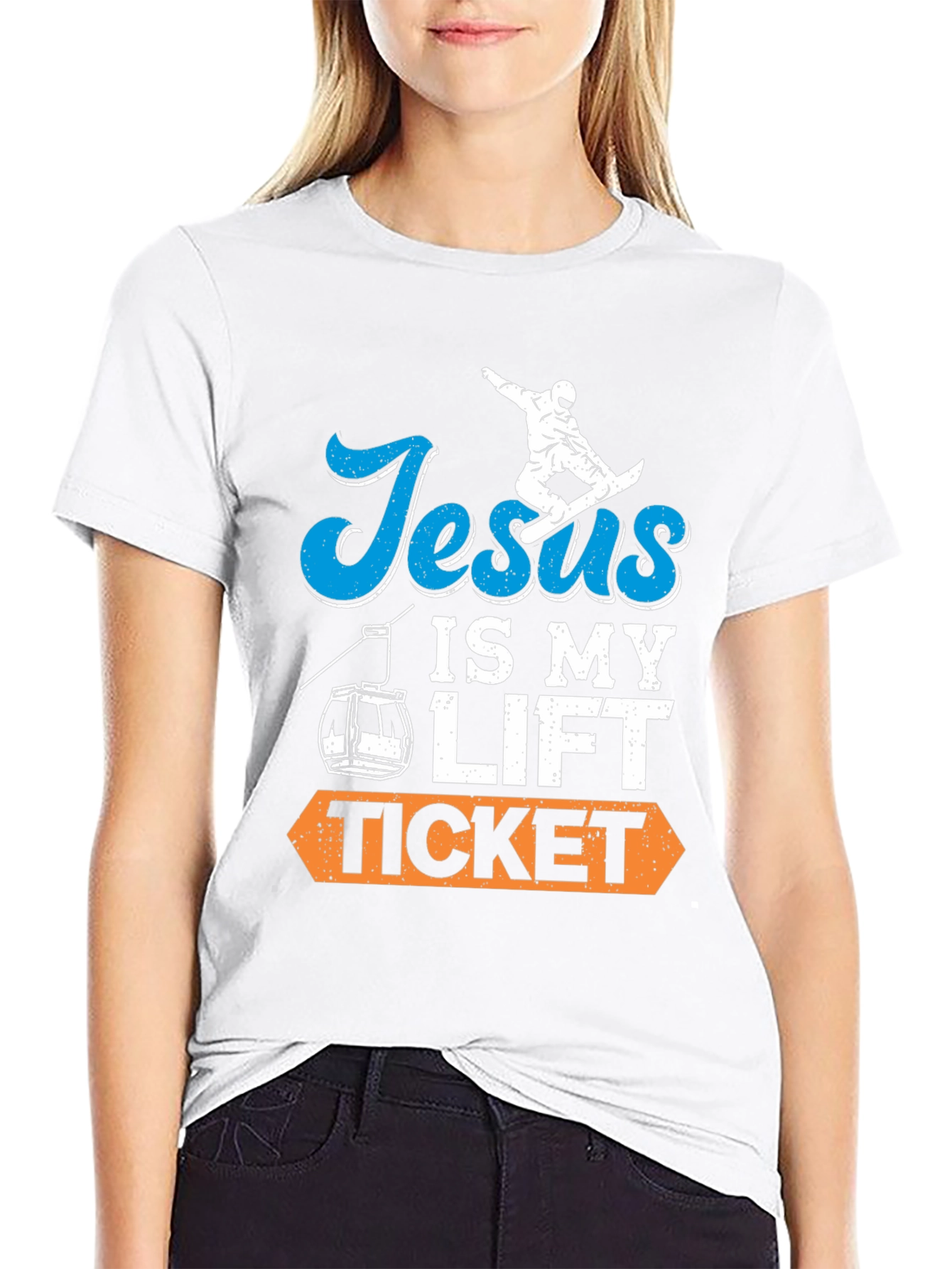 Jesus is My Lift Ticket Graphic Tee