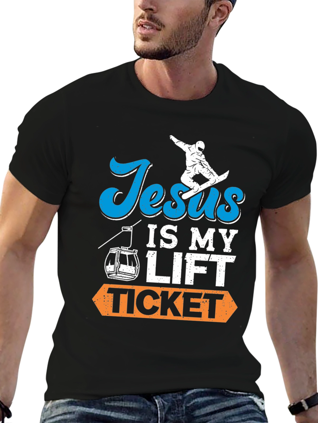 Jesus is My Lift Ticket Graphic Tee