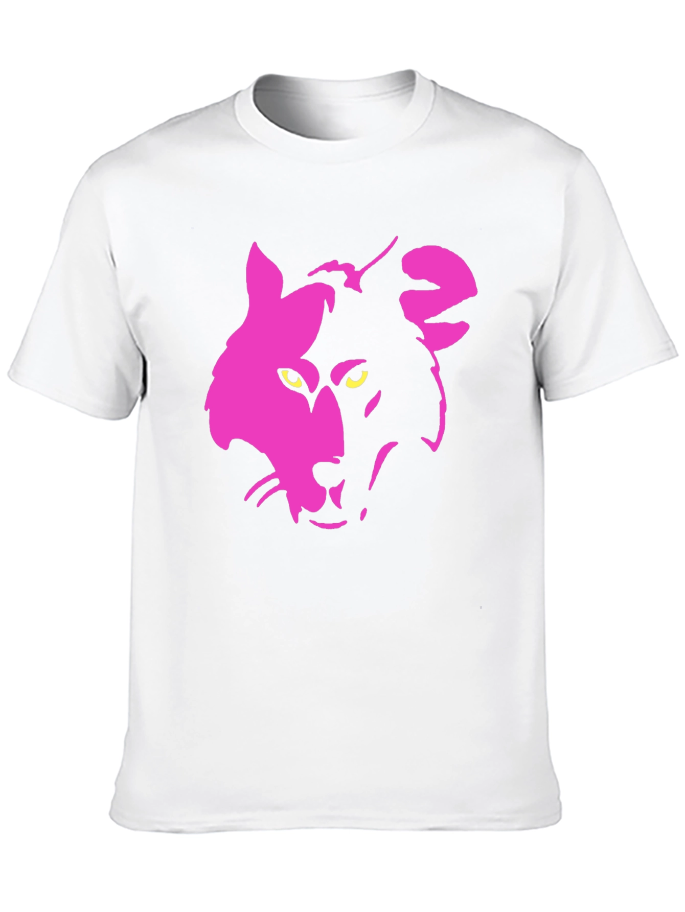Two-Tone Wolf Graphic Tee - Stylish Casual Wear