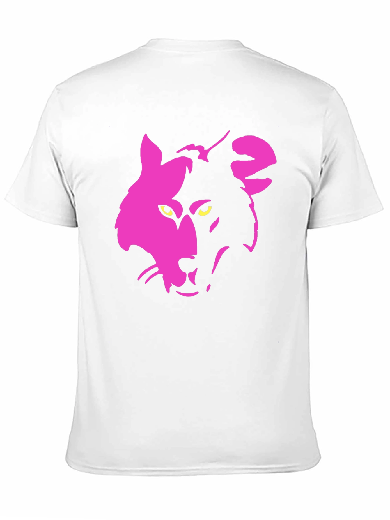Two-Tone Wolf Graphic Tee - Stylish Casual Wear