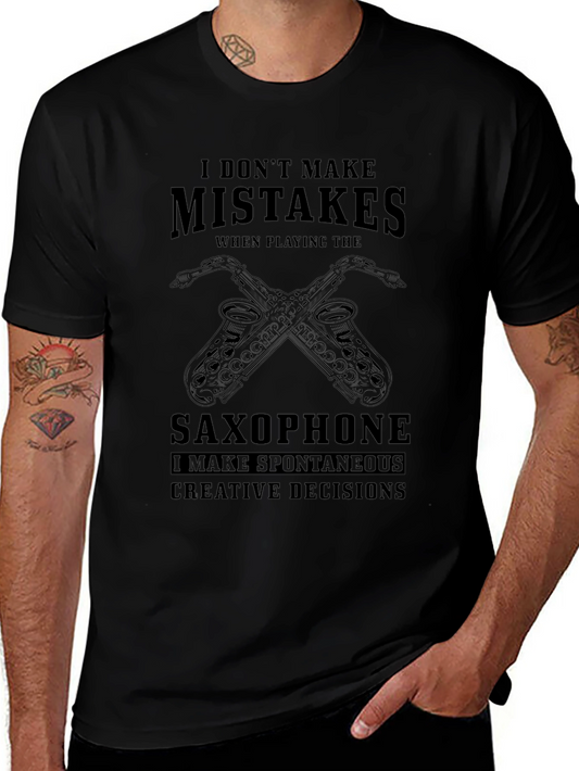 Saxophone Player T-Shirt: Spontaneous Creative Decisions