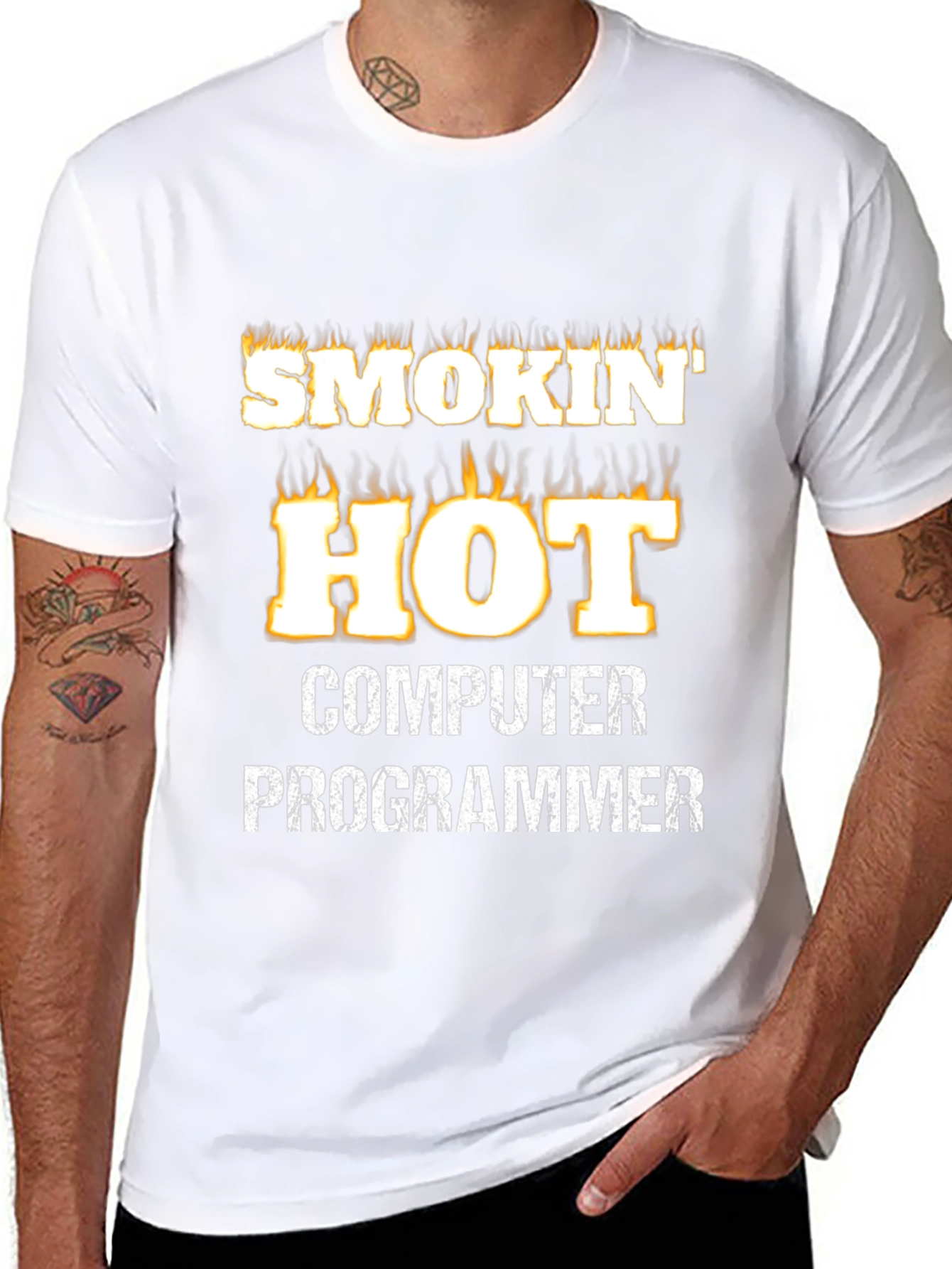 Smokin Hot Computer Programmer Graphic Tee