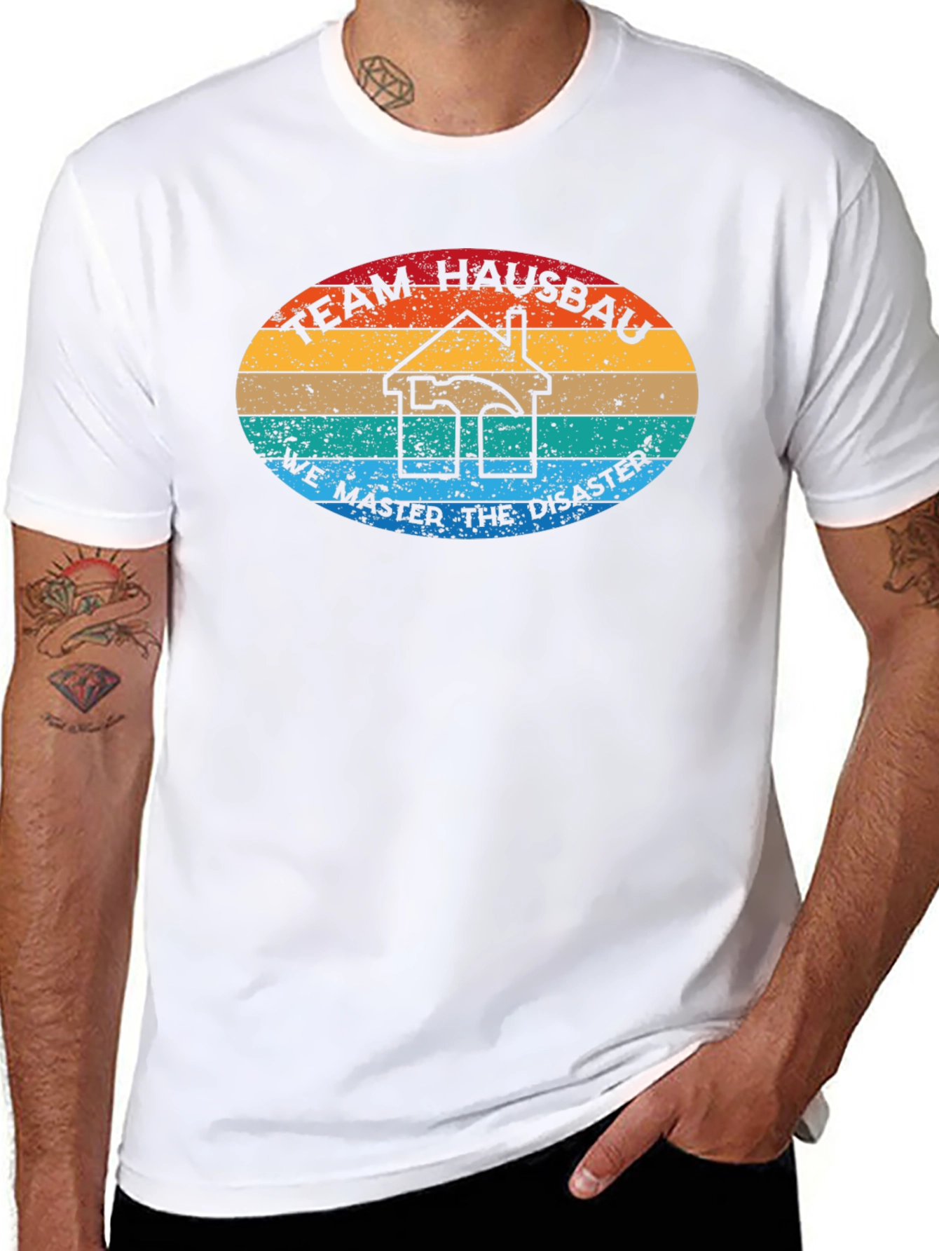 Team Hausbau T-Shirt - We Master the Disaster