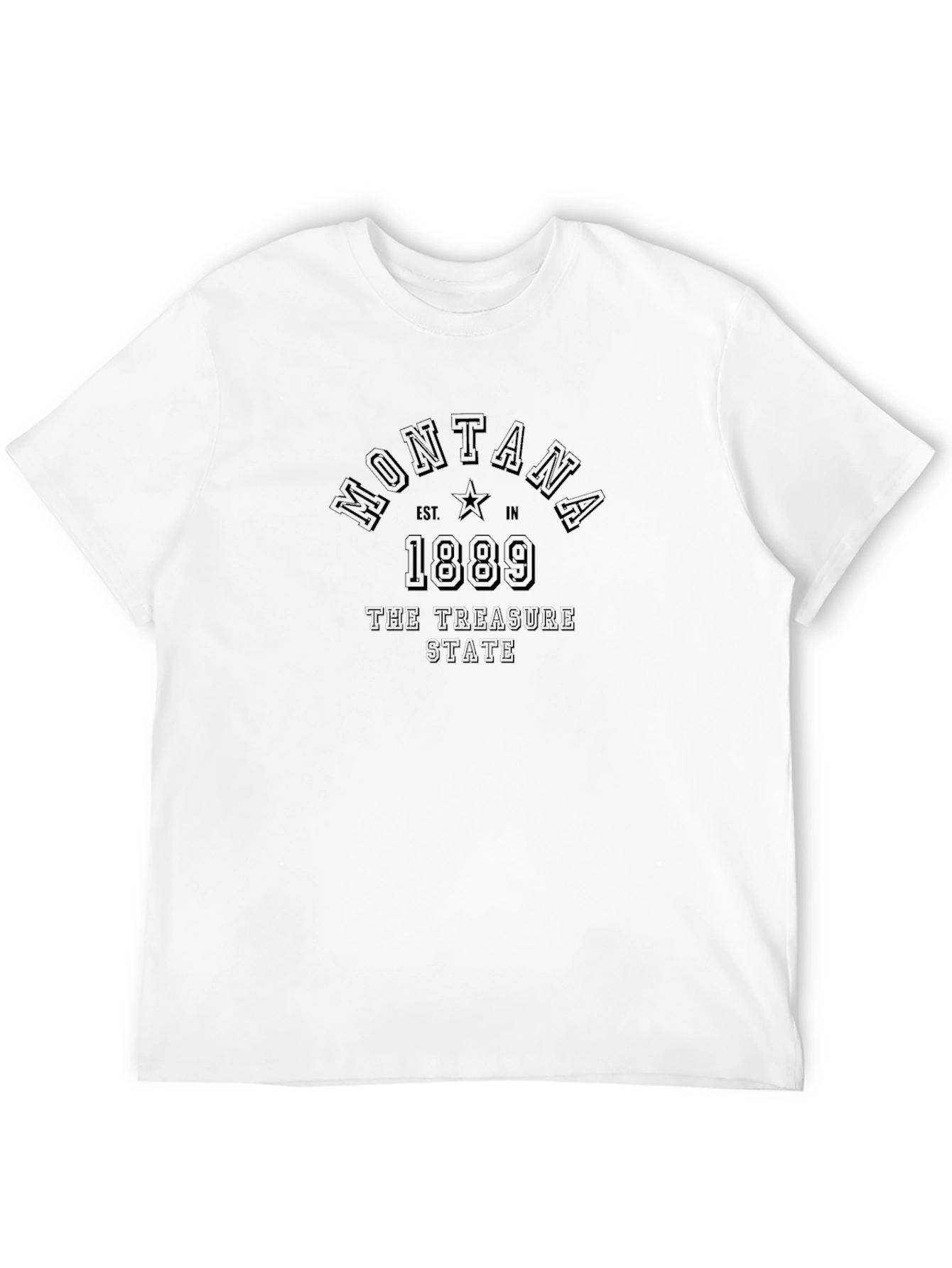 Montana Treasure State Black T-Shirt