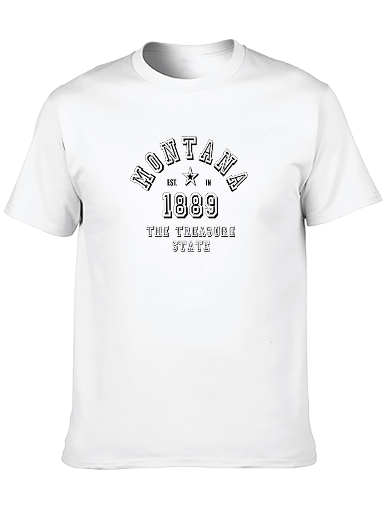 Montana Treasure State Black T-Shirt