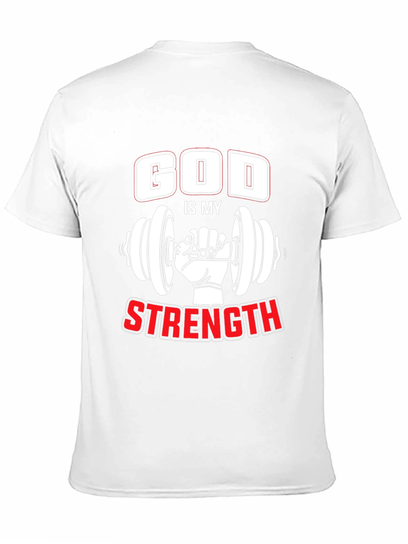 God is My Strength Workout T-Shirt