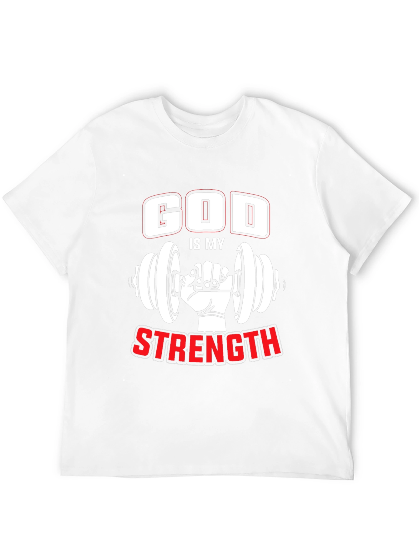 God is My Strength Workout T-Shirt