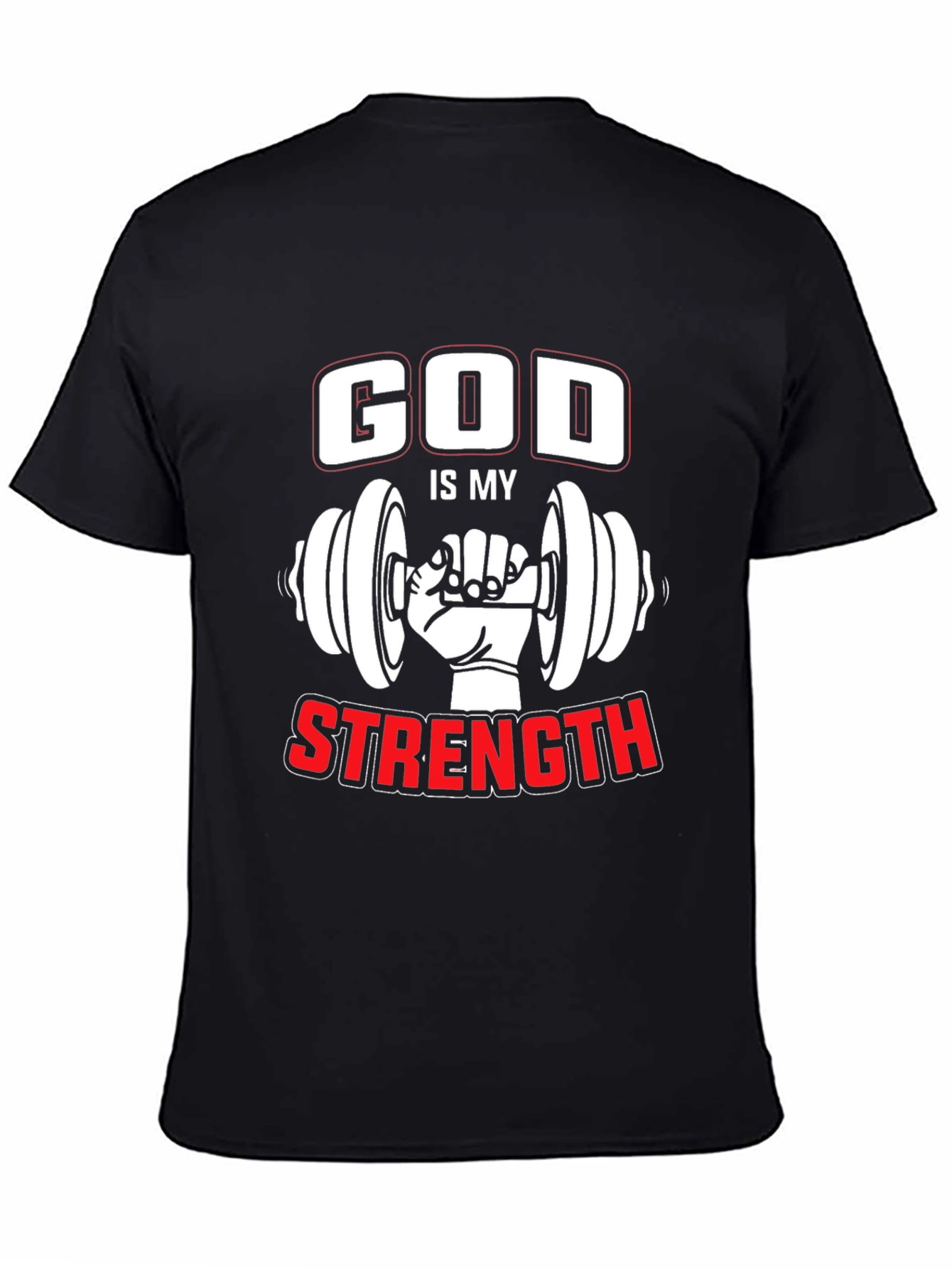 God is My Strength Workout T-Shirt