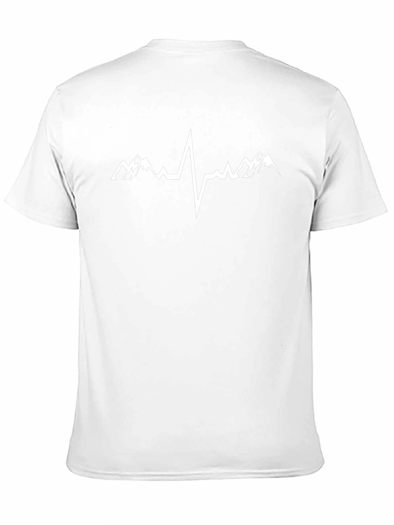 Mountain Heartbeat T-Shirt - Black Cotton Tee
