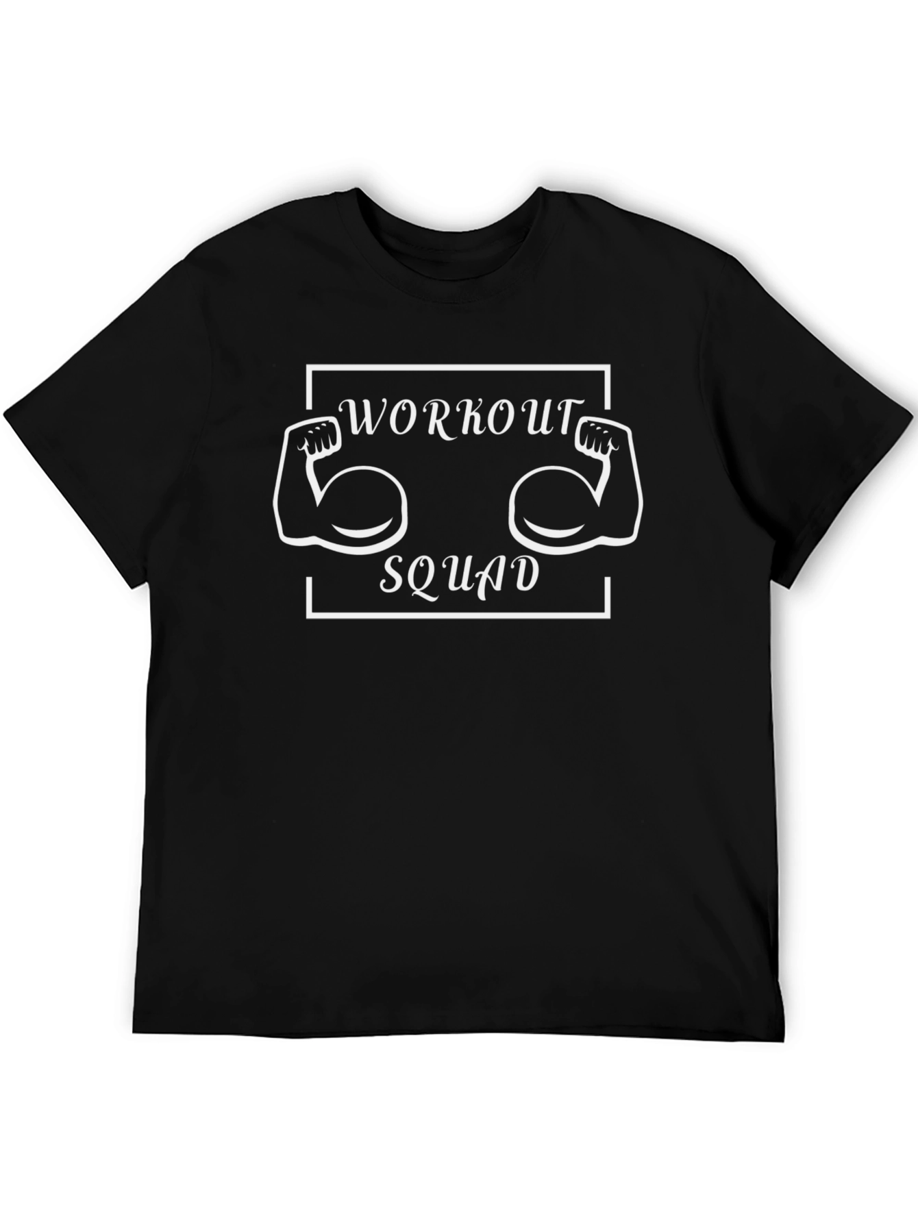 Workout Squad T-Shirt - Black Gym Tee
