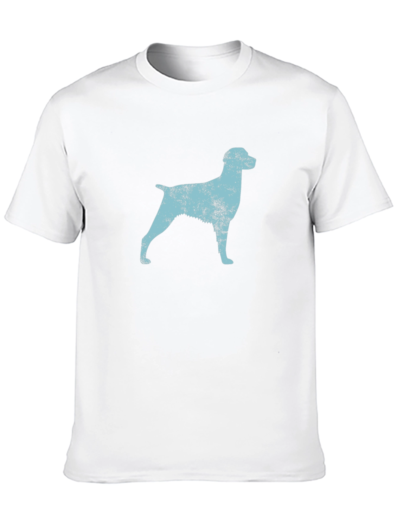 Dog Silhouette Graphic Tee - Black