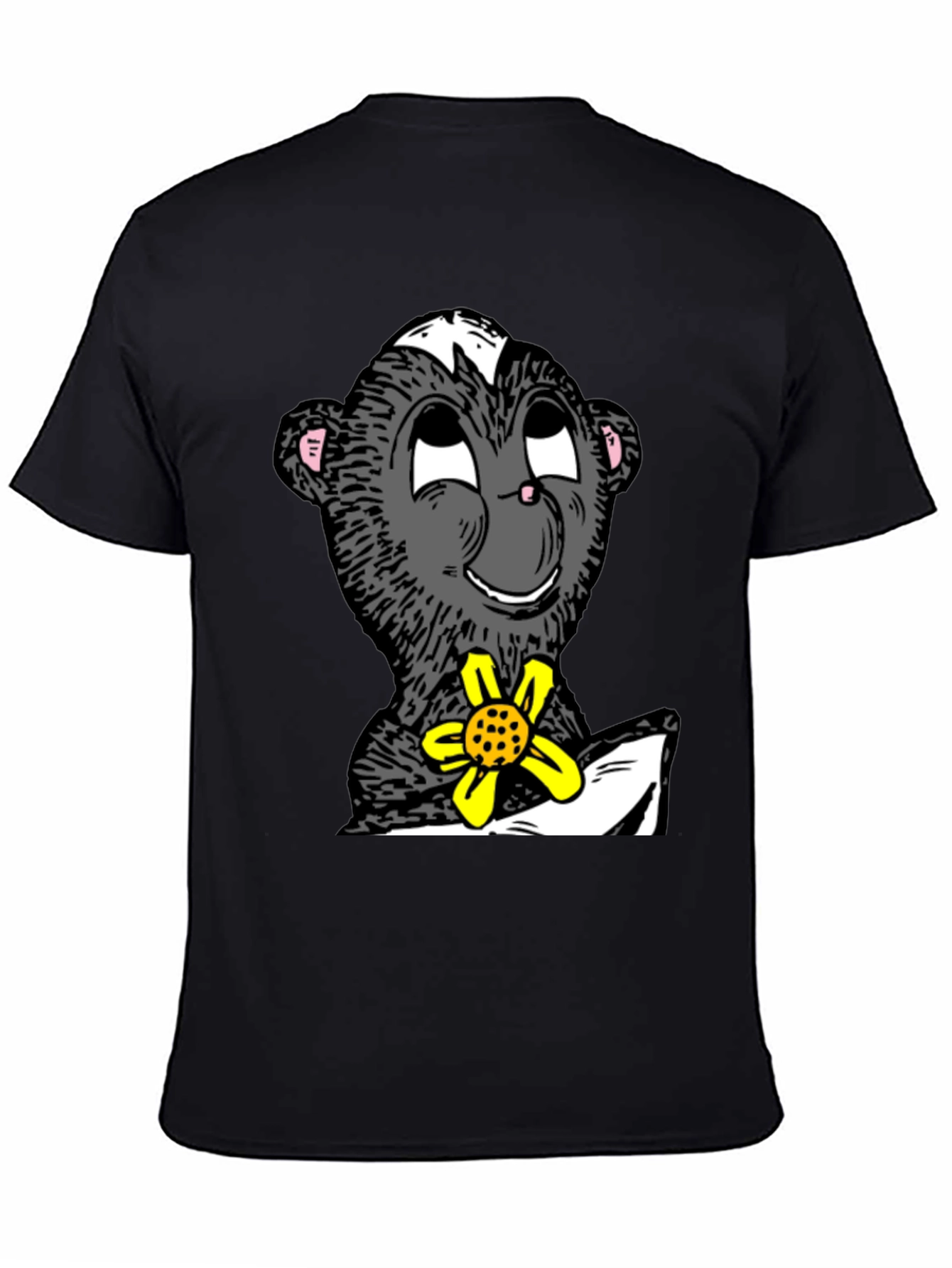 Skunk With Flower Graphic T-Shirt