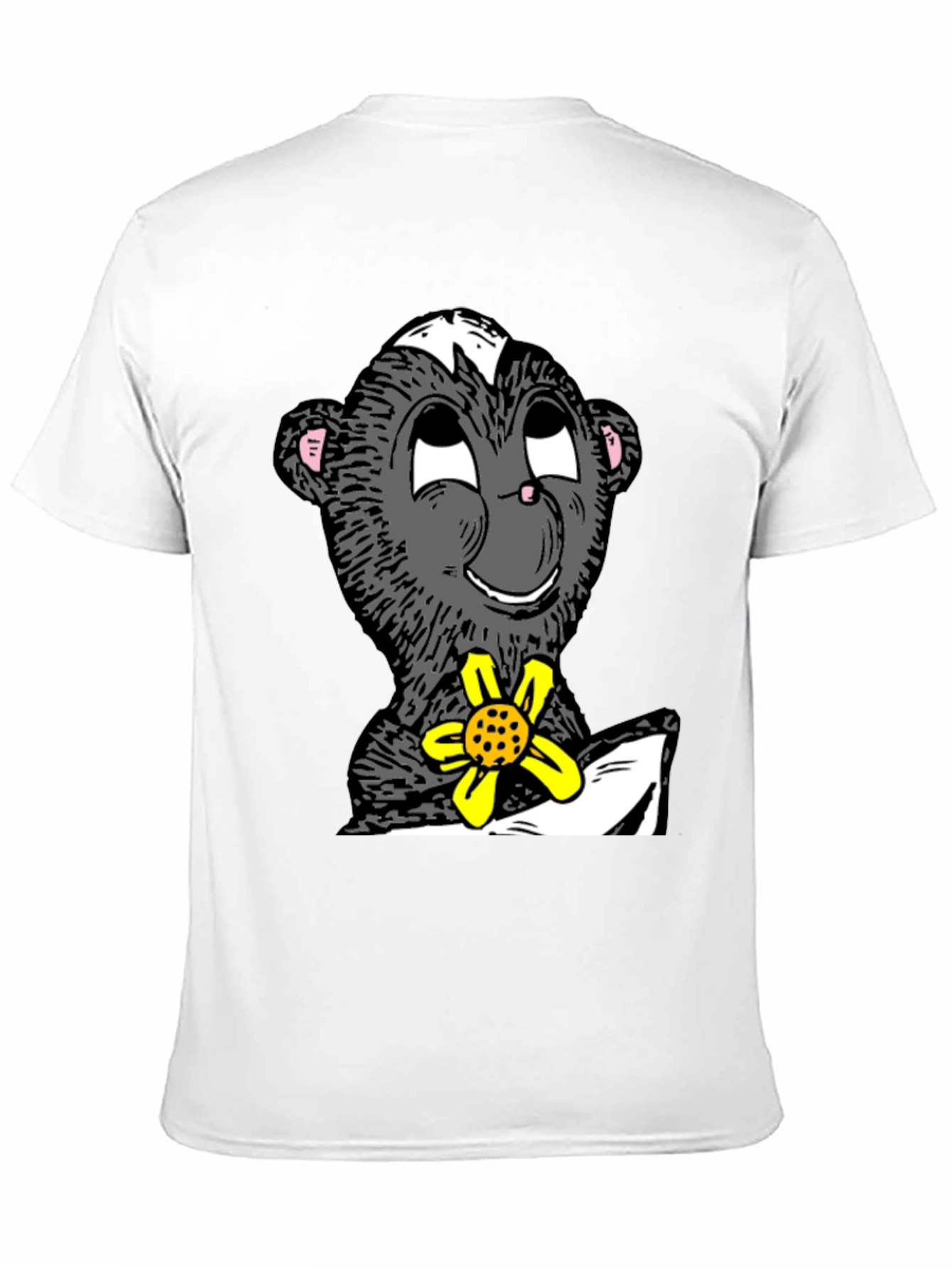 Skunk With Flower Graphic T-Shirt
