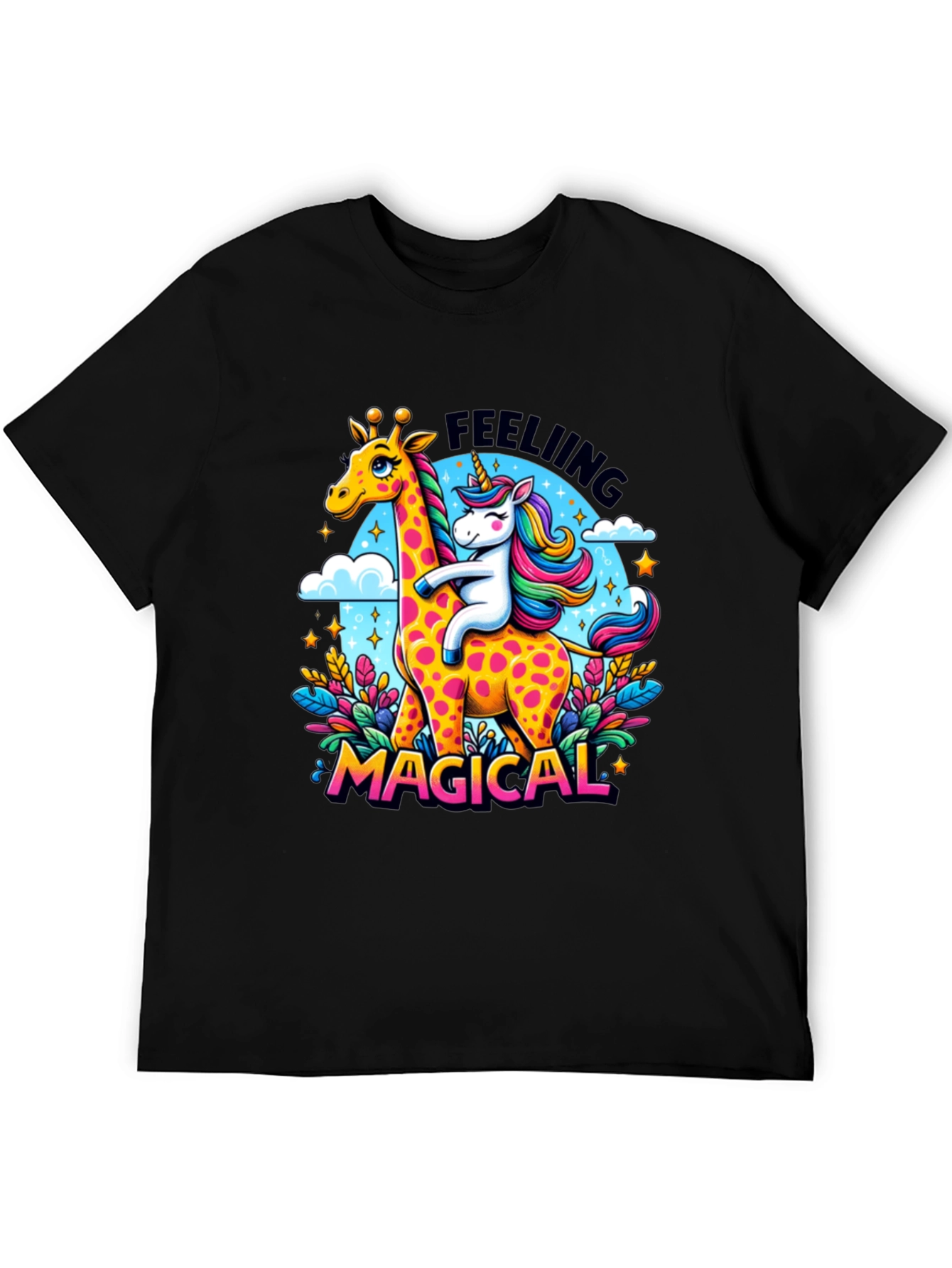Magical Giraffe & Unicorn Graphic Tee