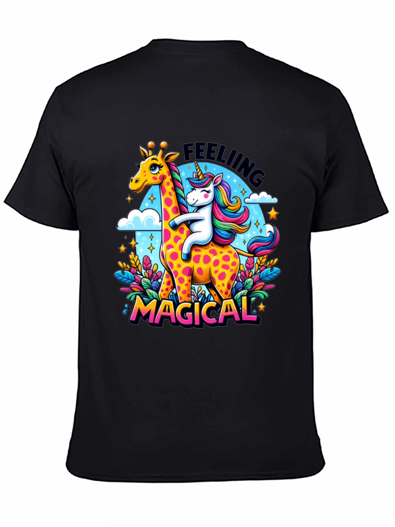 Magical Giraffe & Unicorn Graphic Tee