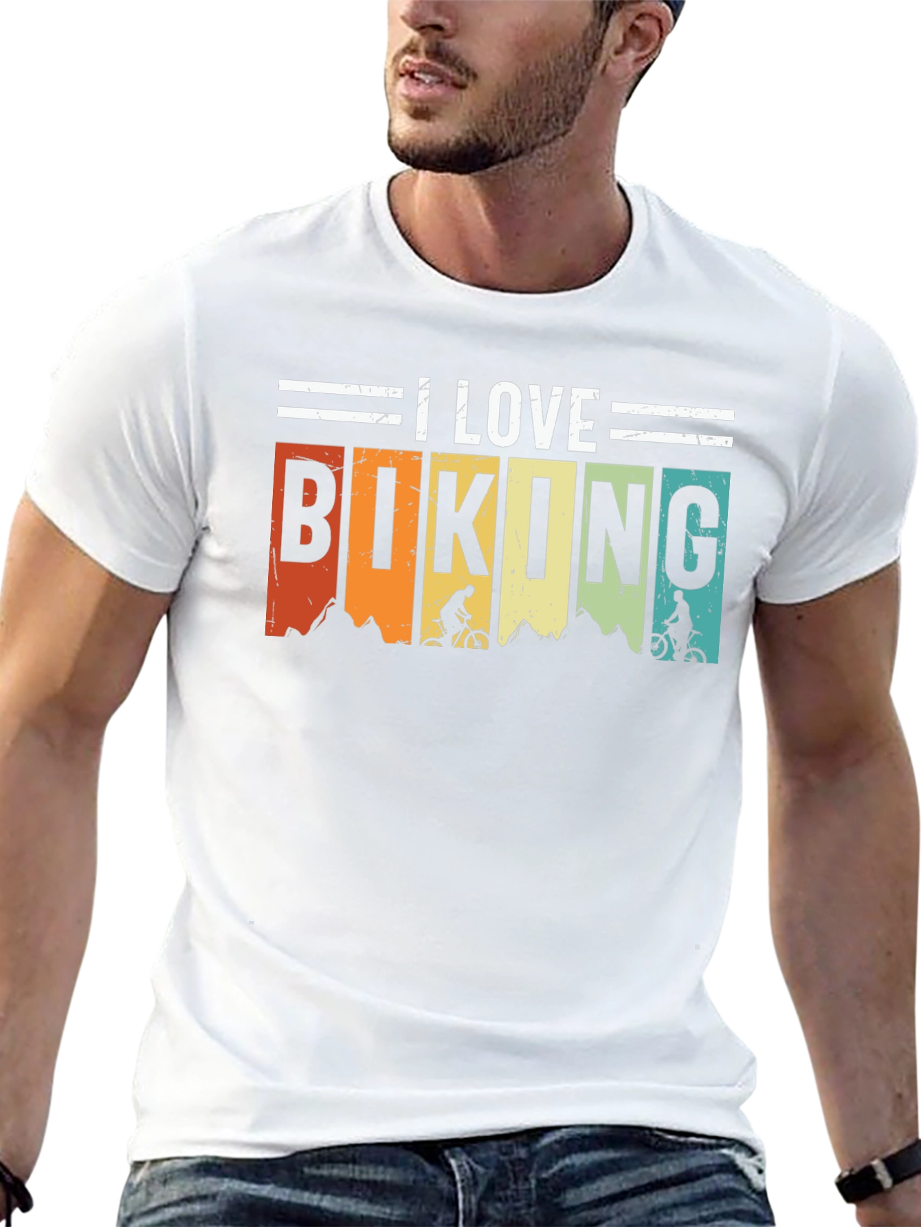 I Love Biking Graphic Tee