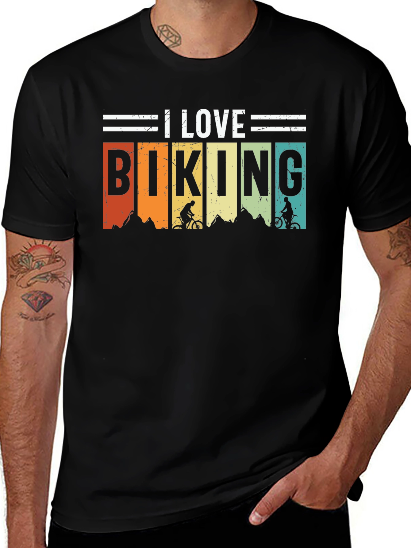 I Love Biking Graphic Tee