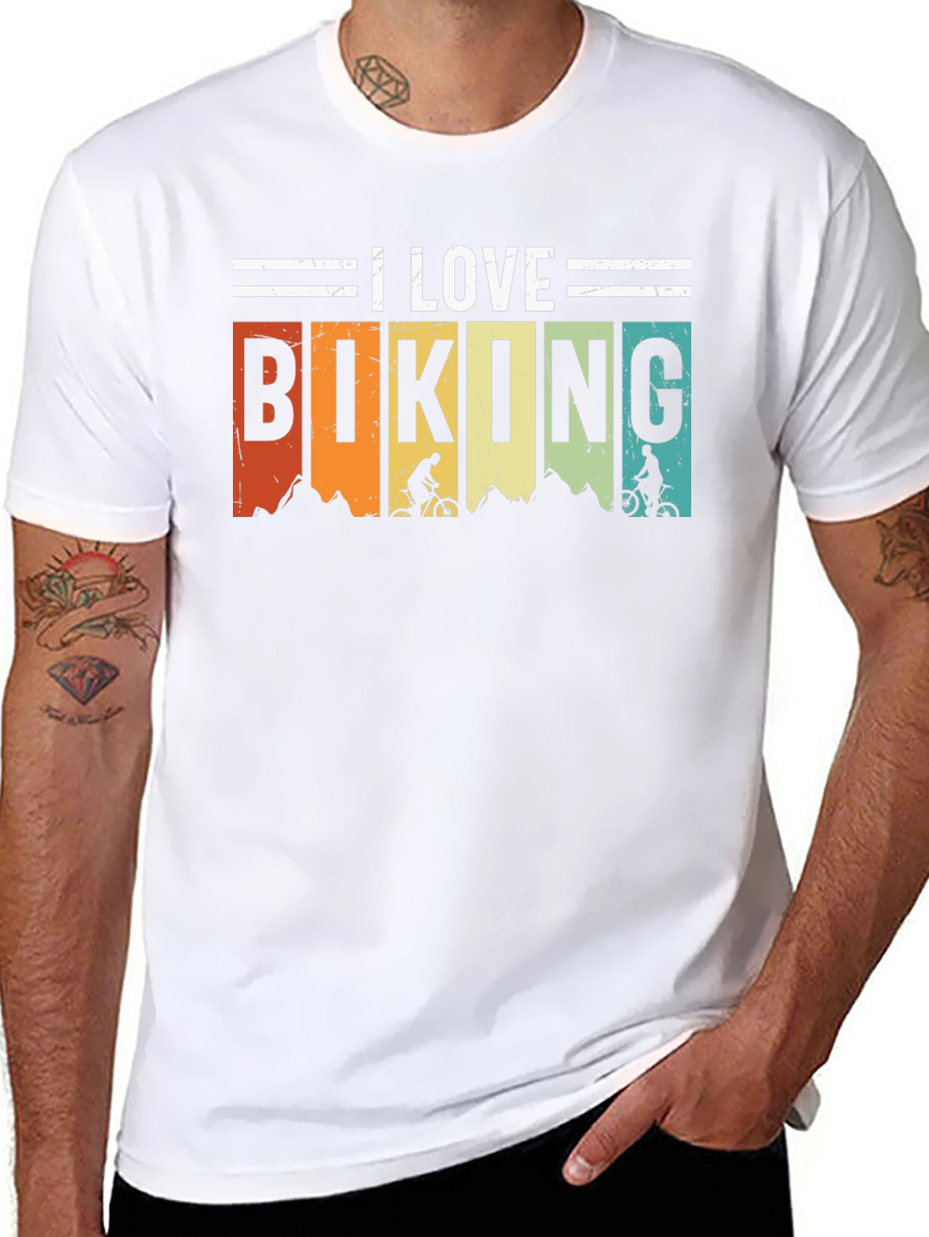 I Love Biking Graphic Tee