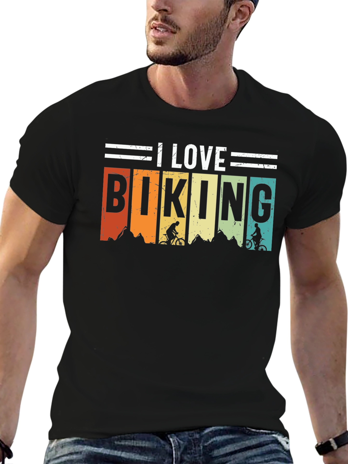 I Love Biking Graphic Tee