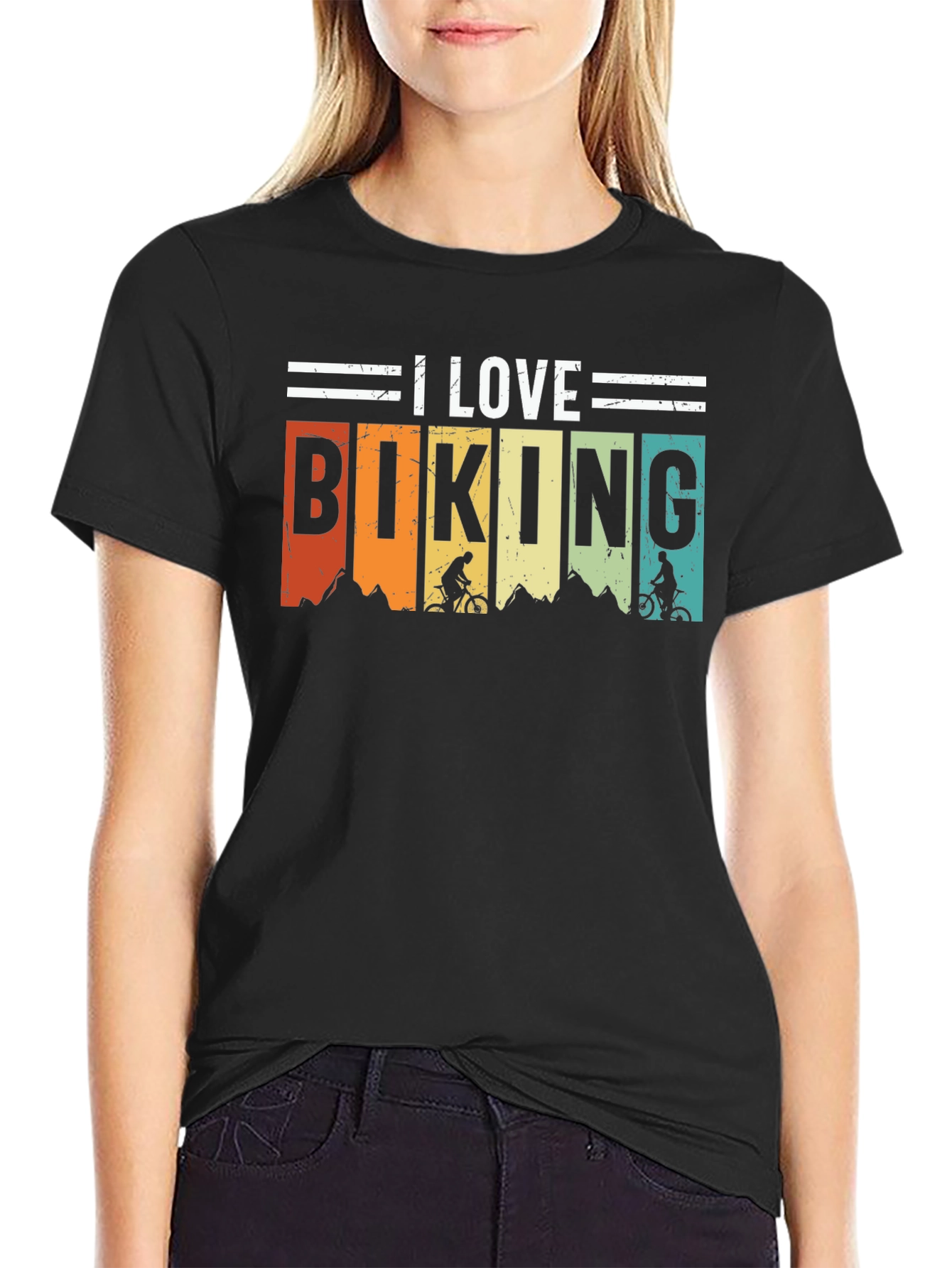 I Love Biking Graphic Tee